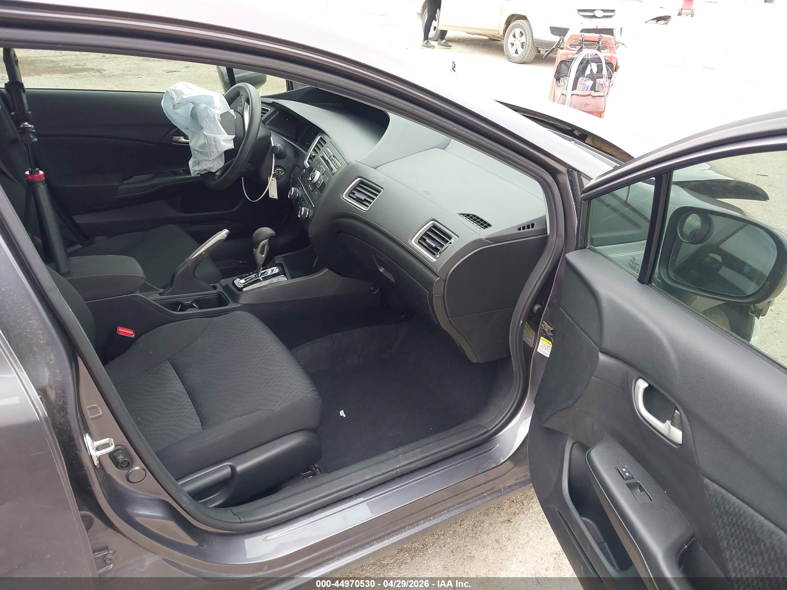 2015 Honda Civic Lx Gray vin: 19XFB2F5XFE092978