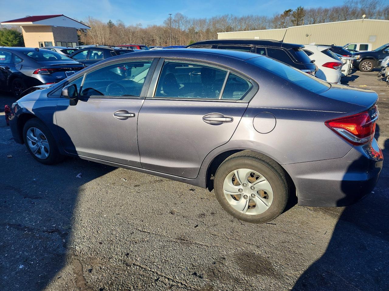 2015 Honda Civic Lx Gray vin: 19XFB2F5XFE094309