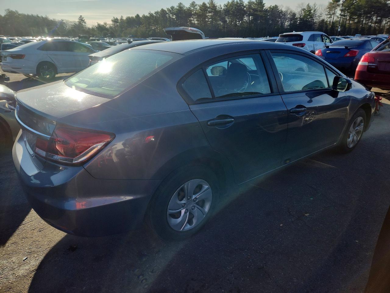 2015 Honda Civic Lx Gray vin: 19XFB2F5XFE094309