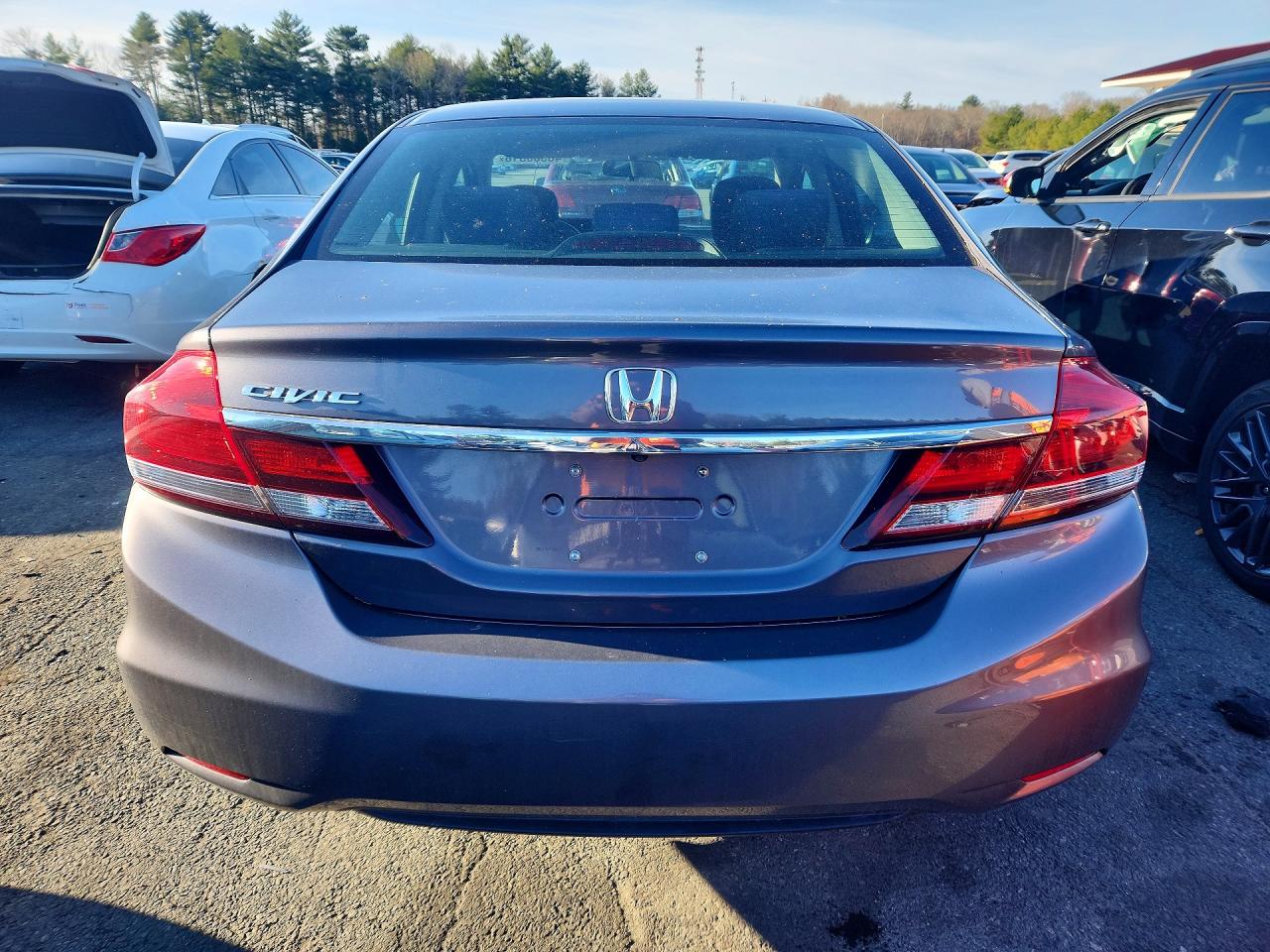 2015 Honda Civic Lx Gray vin: 19XFB2F5XFE094309