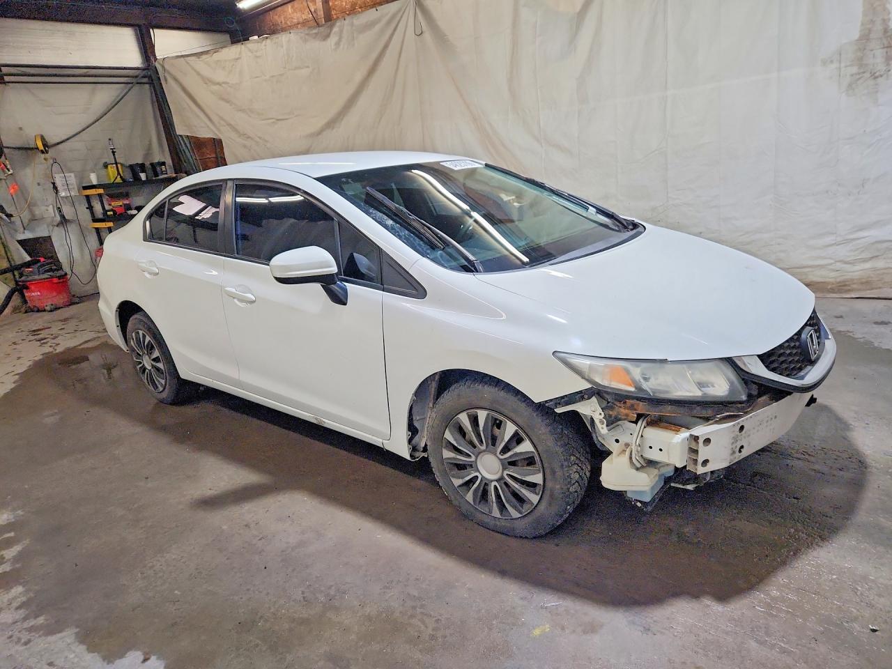2015 Honda Civic Lx Белый vin: 19XFB2F5XFE101615
