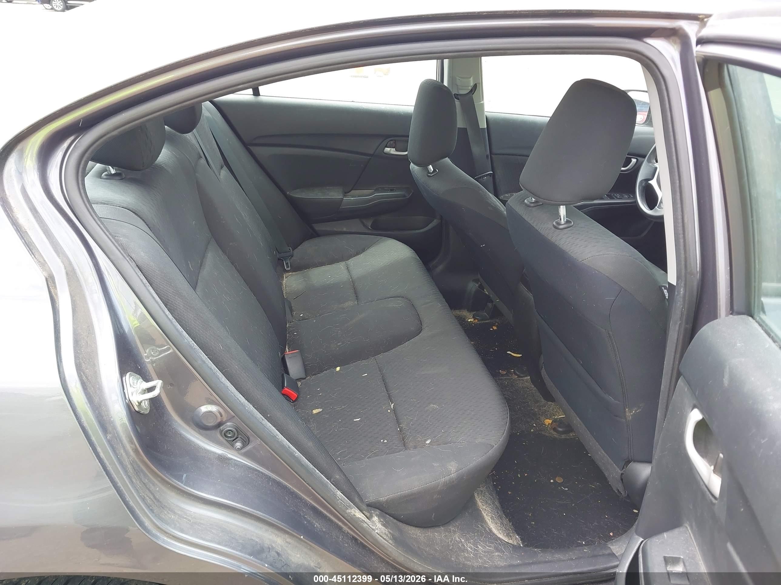 2015 Honda Civic Lx Gray vin: 19XFB2F5XFE102263