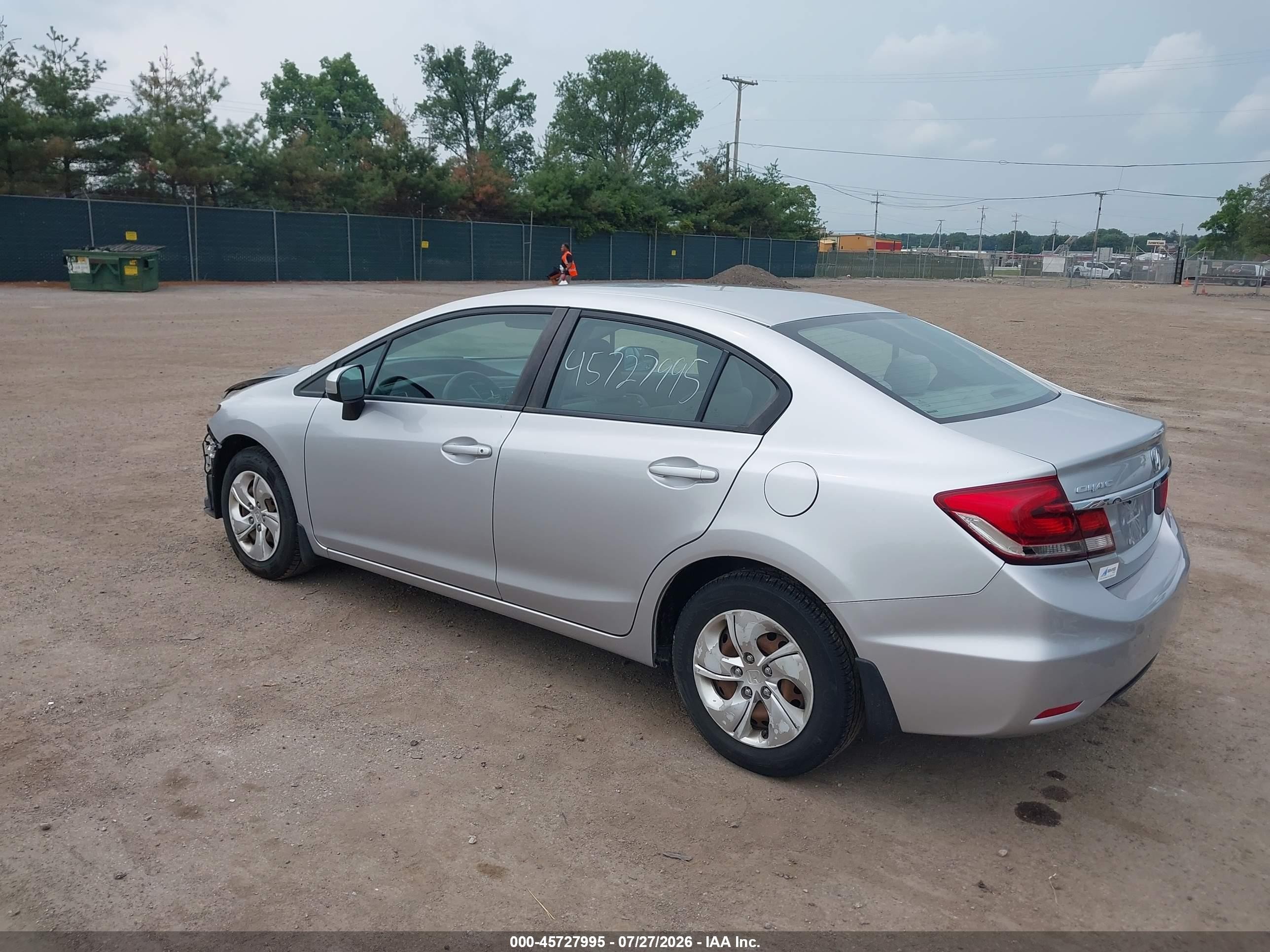2015 Honda Civic Lx Silver vin: 19XFB2F5XFE112369