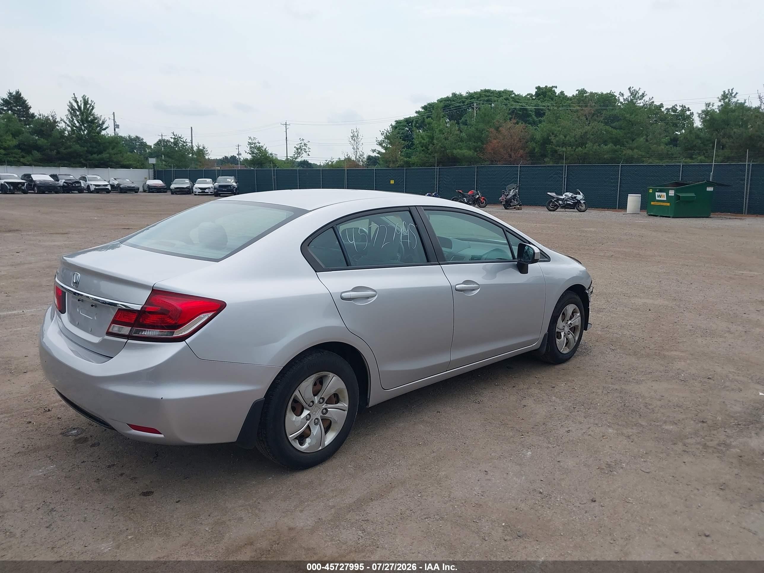 2015 Honda Civic Lx Silver vin: 19XFB2F5XFE112369