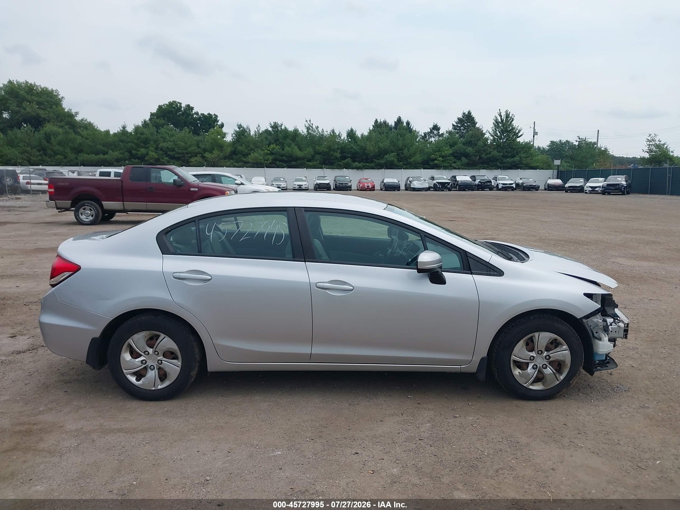 2015 Honda Civic Lx Silver vin: 19XFB2F5XFE112369