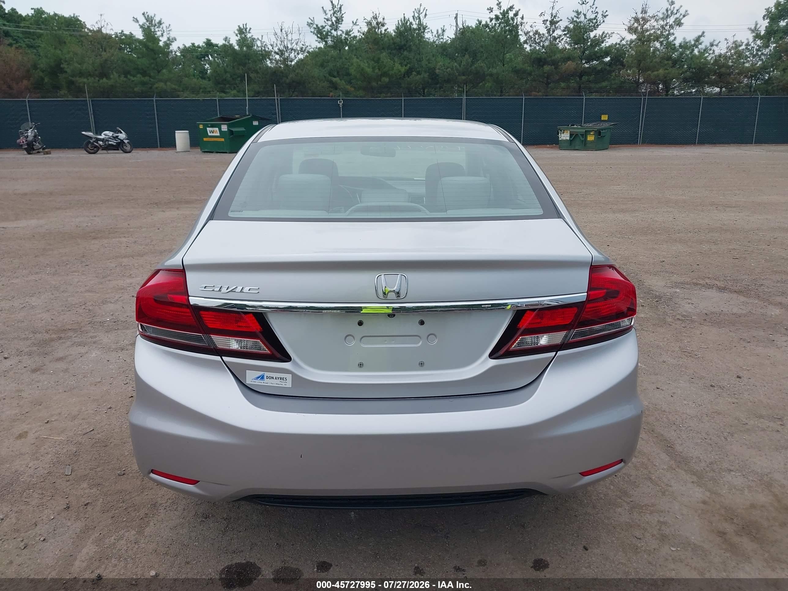 2015 Honda Civic Lx Silver vin: 19XFB2F5XFE112369