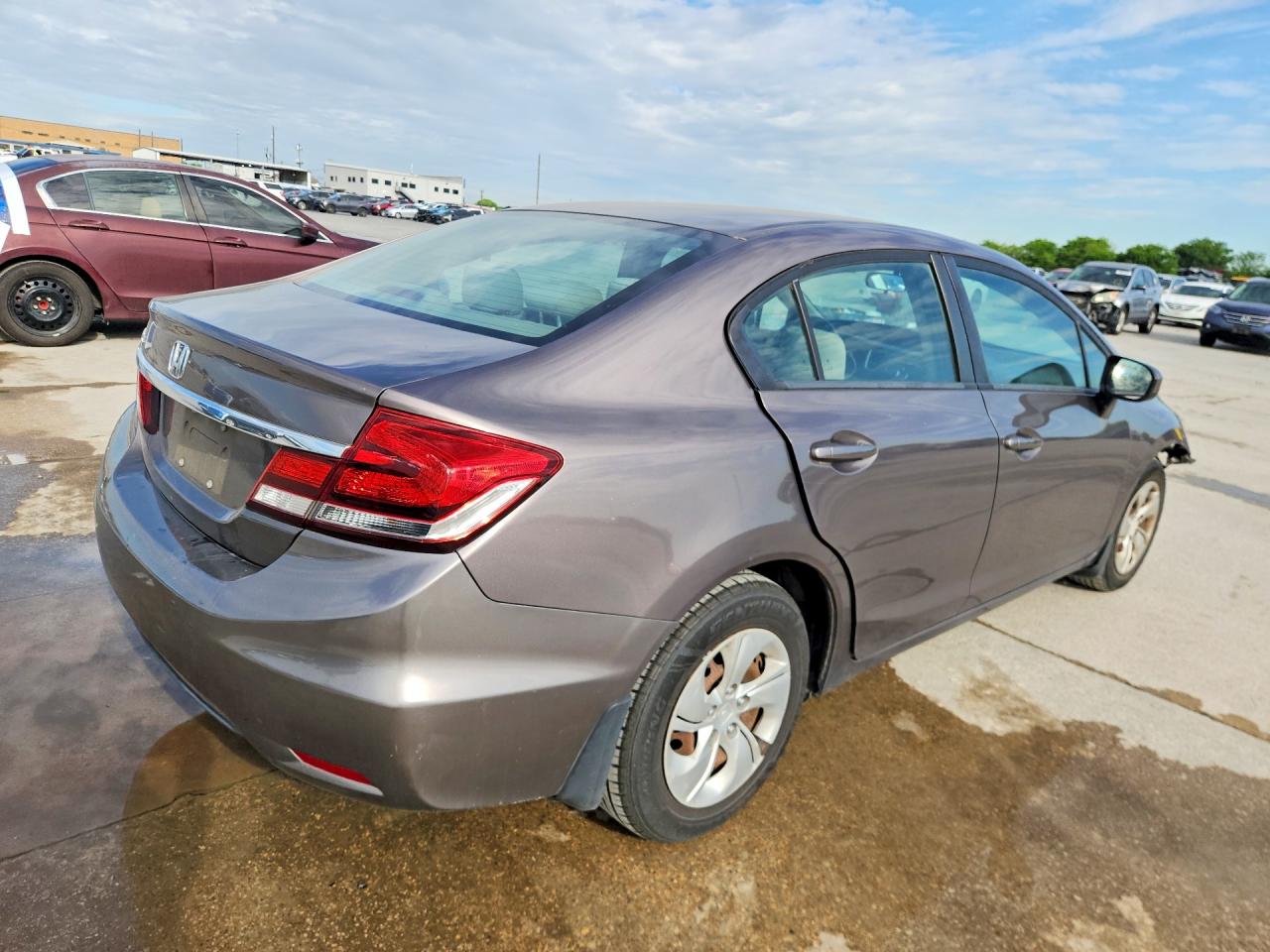 2015 Honda Civic Lx Серый vin: 19XFB2F5XFE113537