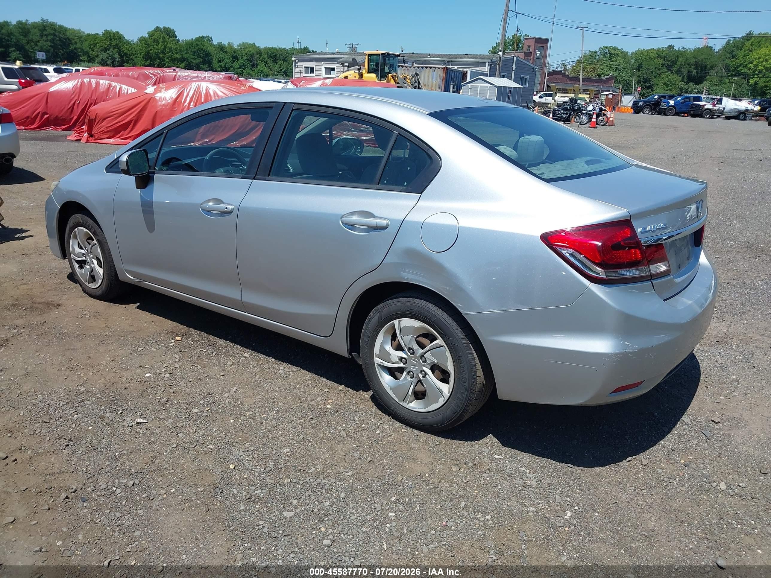 2015 Honda Civic Lx Silver vin: 19XFB2F5XFE115854