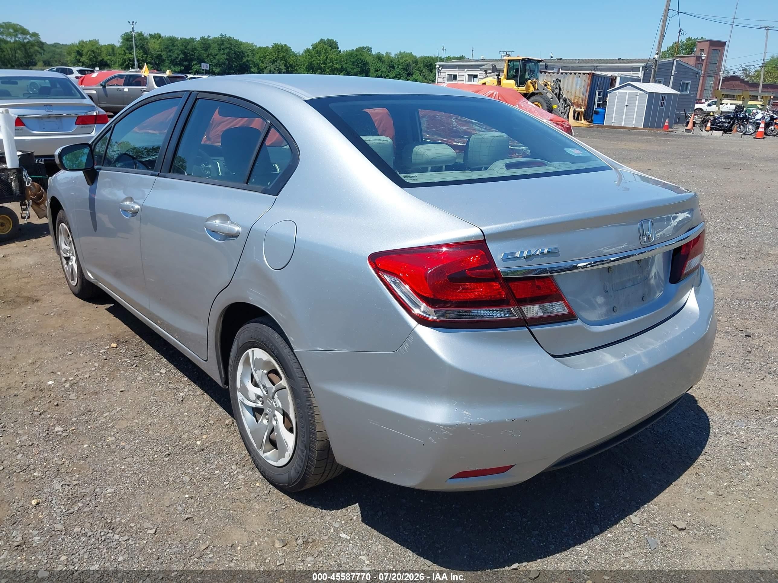2015 Honda Civic Lx Silver vin: 19XFB2F5XFE115854
