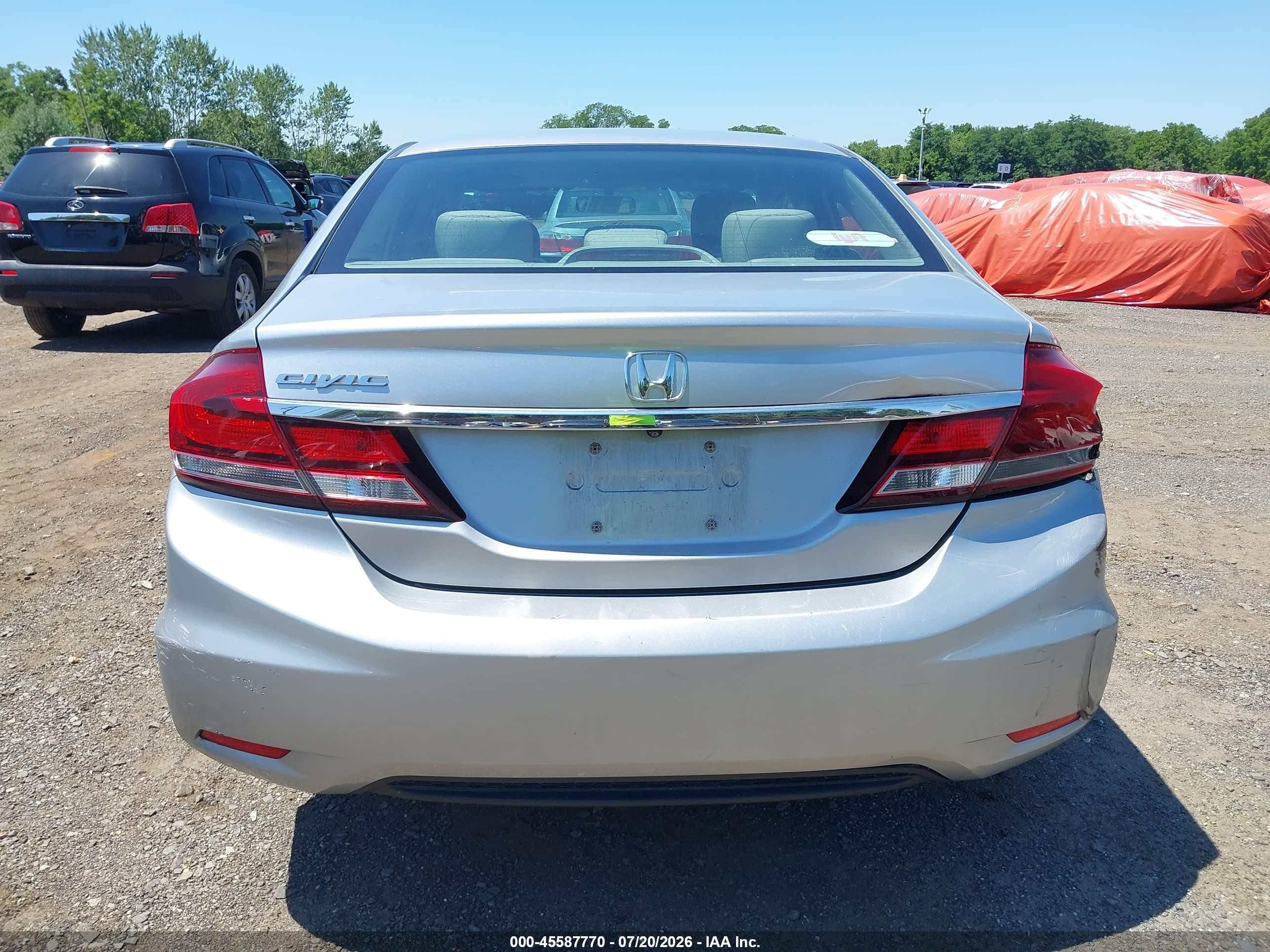 2015 Honda Civic Lx Silver vin: 19XFB2F5XFE115854