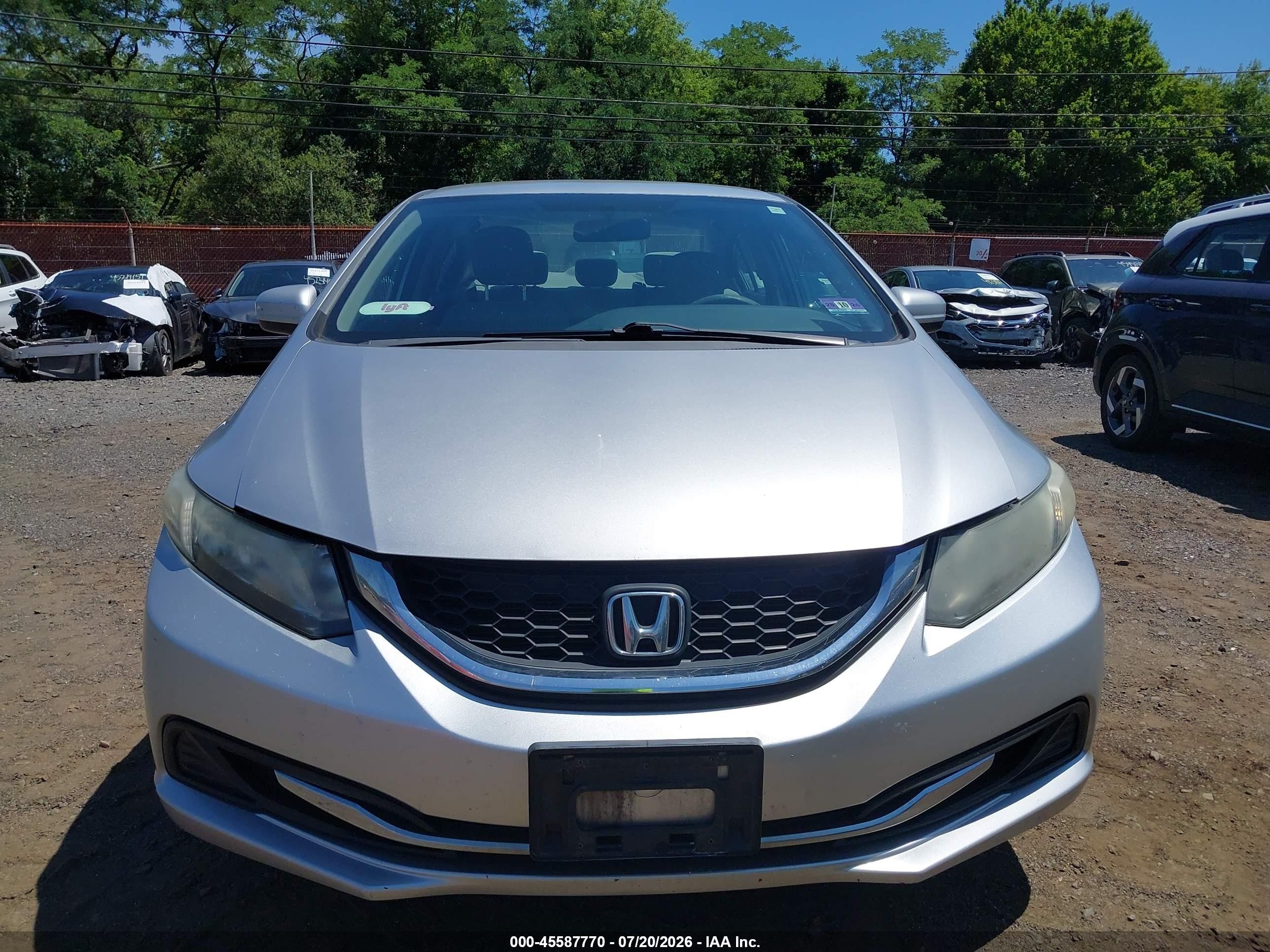 2015 Honda Civic Lx Silver vin: 19XFB2F5XFE115854