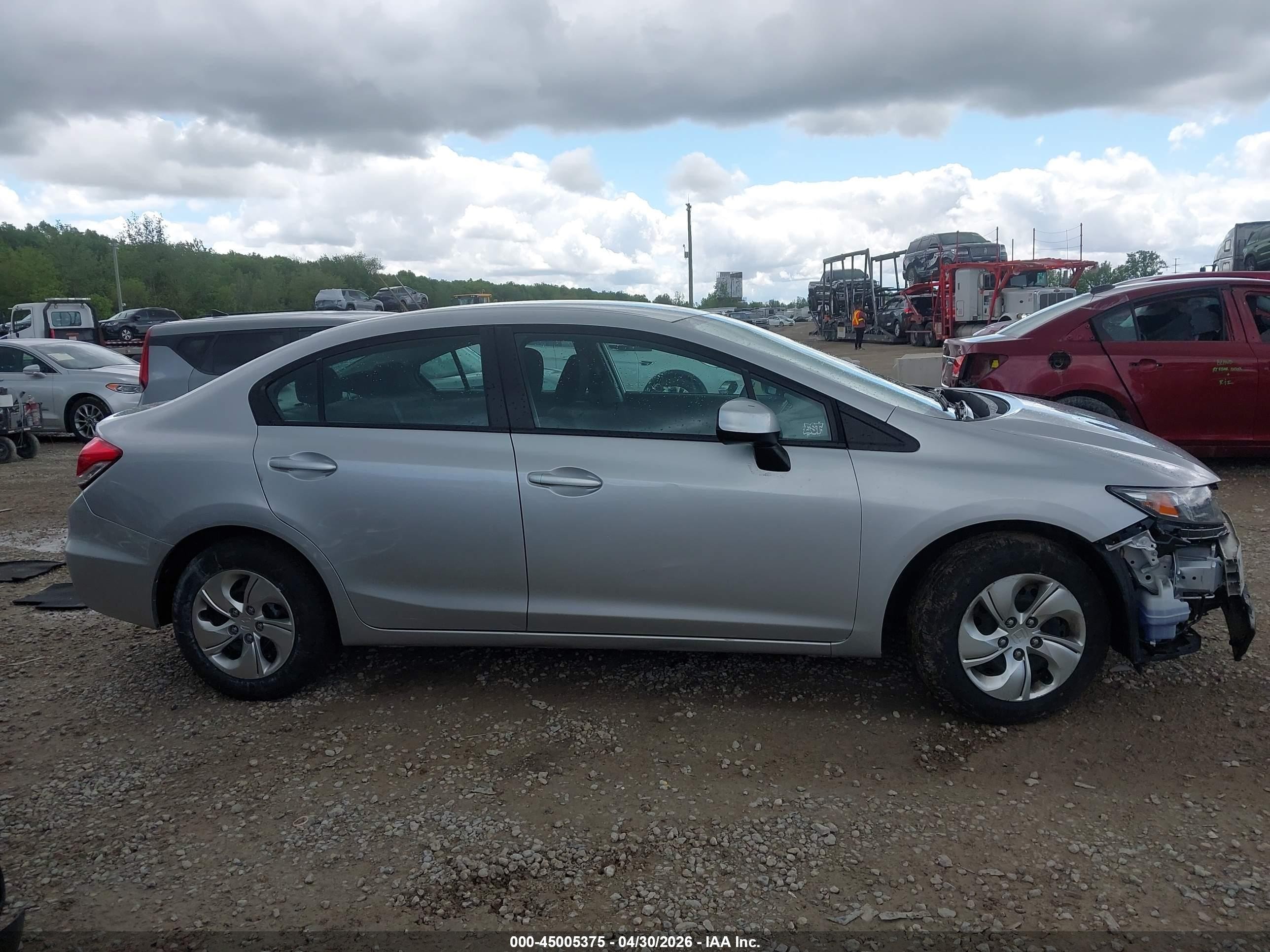 2015 Honda Civic Lx Silver vin: 19XFB2F5XFE116521