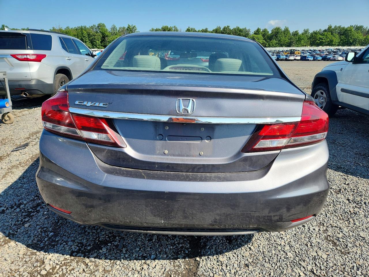 2015 Honda Civic Lx Серый vin: 19XFB2F5XFE204064