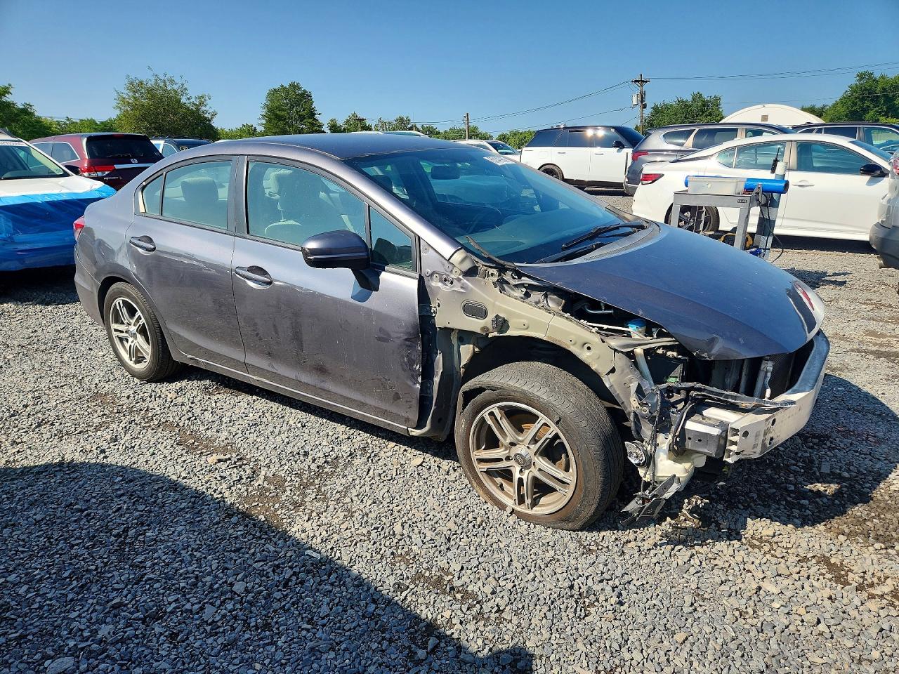 2015 Honda Civic Lx Серый vin: 19XFB2F5XFE204064