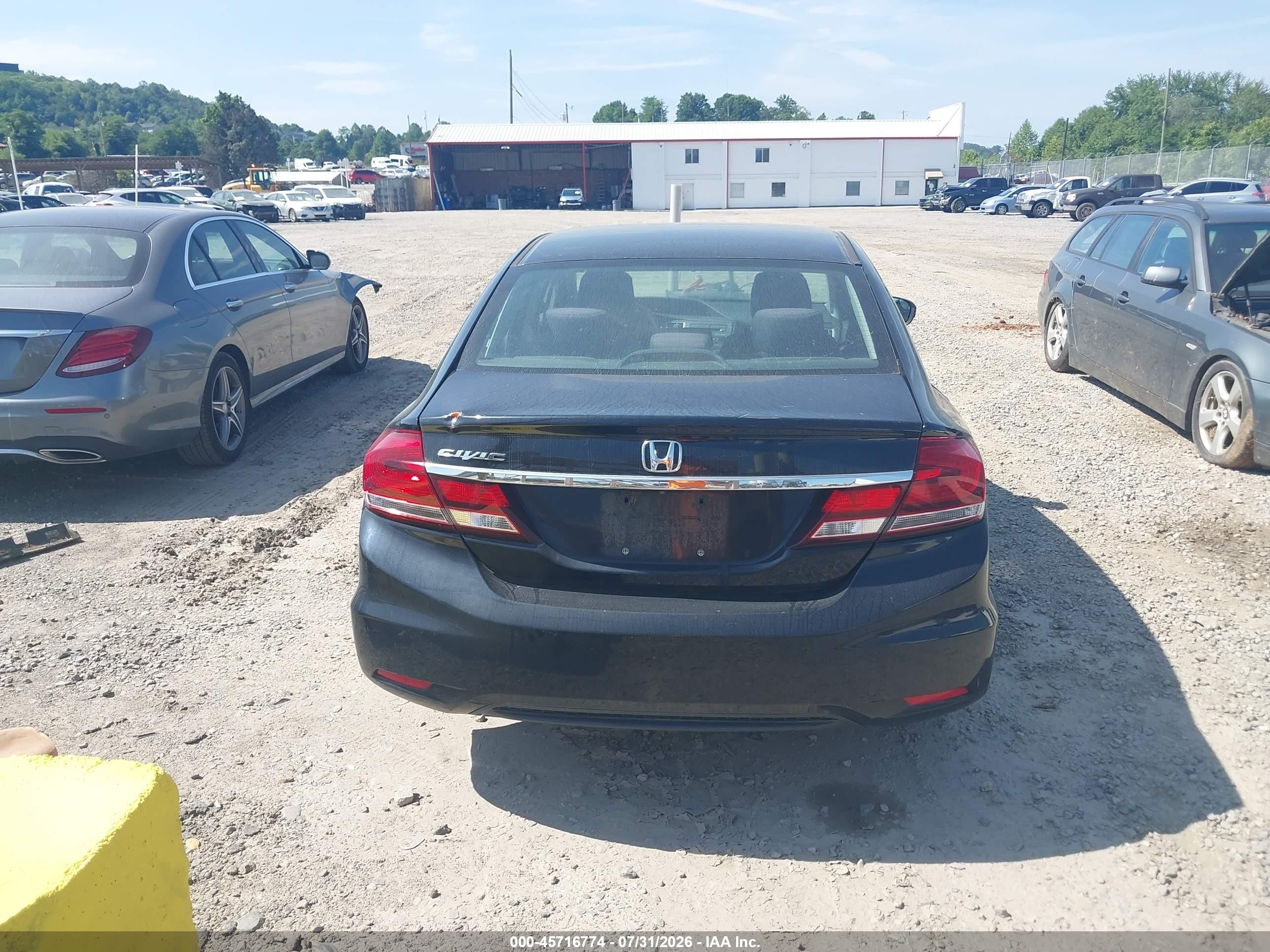 2015 Honda Civic Lx Black vin: 19XFB2F5XFE215632