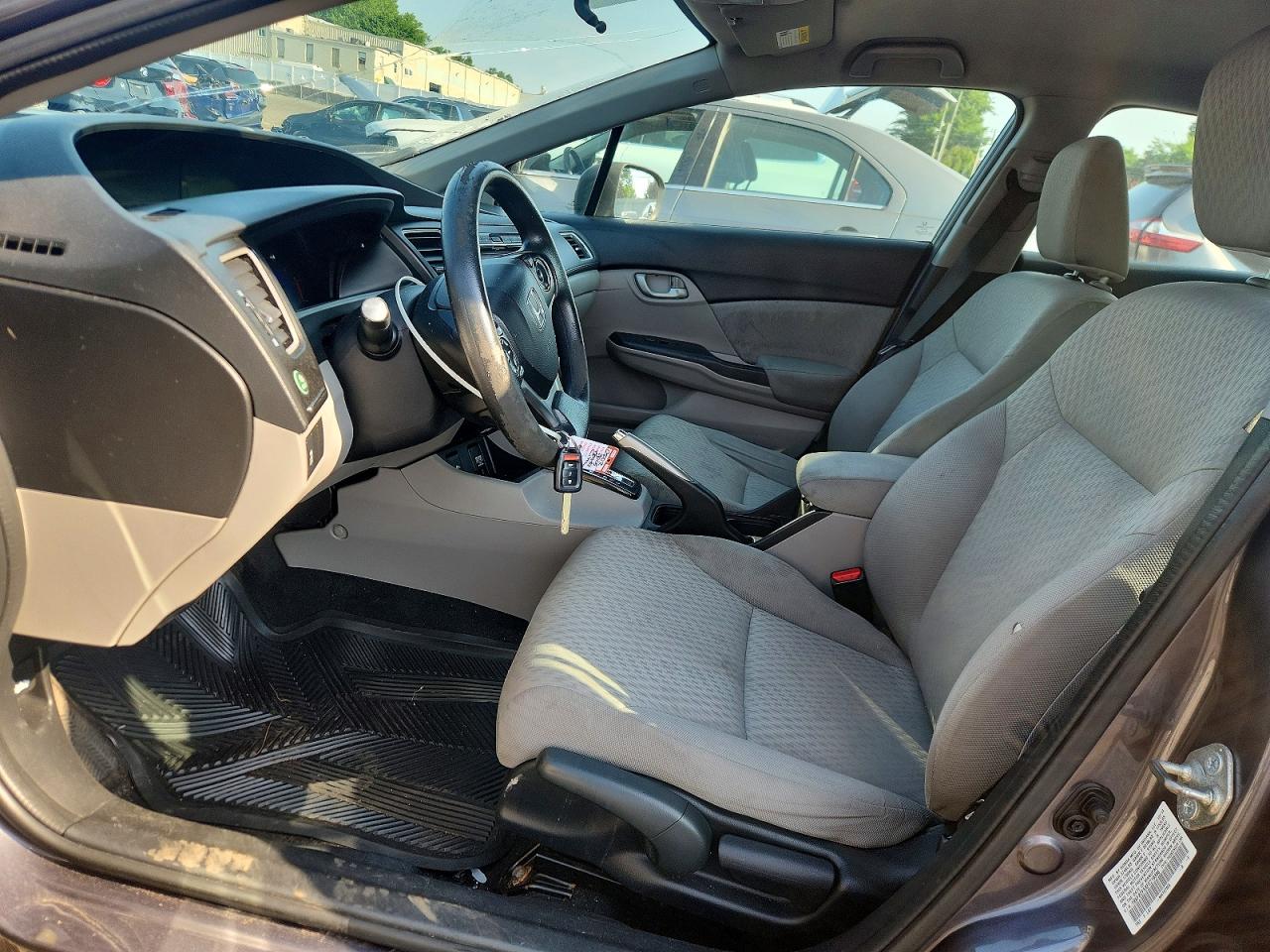 2015 Honda Civic Lx Gray vin: 19XFB2F5XFE219356