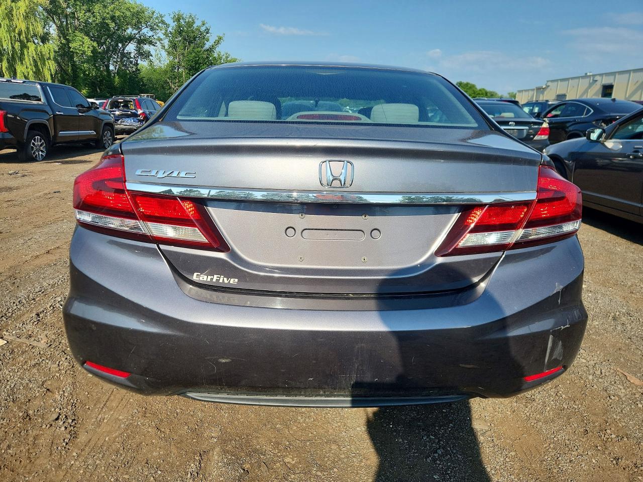 2015 Honda Civic Lx Gray vin: 19XFB2F5XFE219356