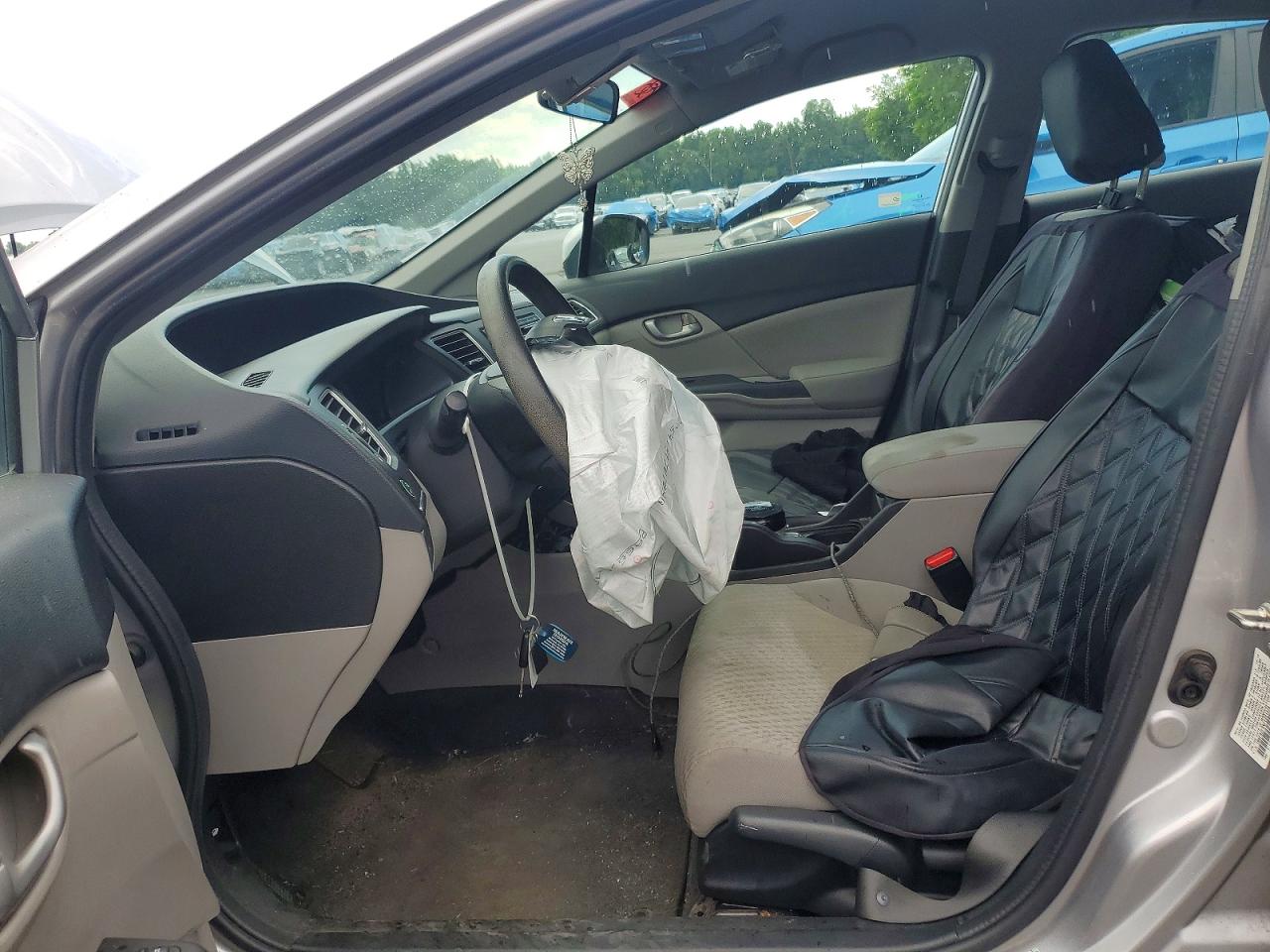 2015 Honda Civic Lx Silver vin: 19XFB2F5XFE221379