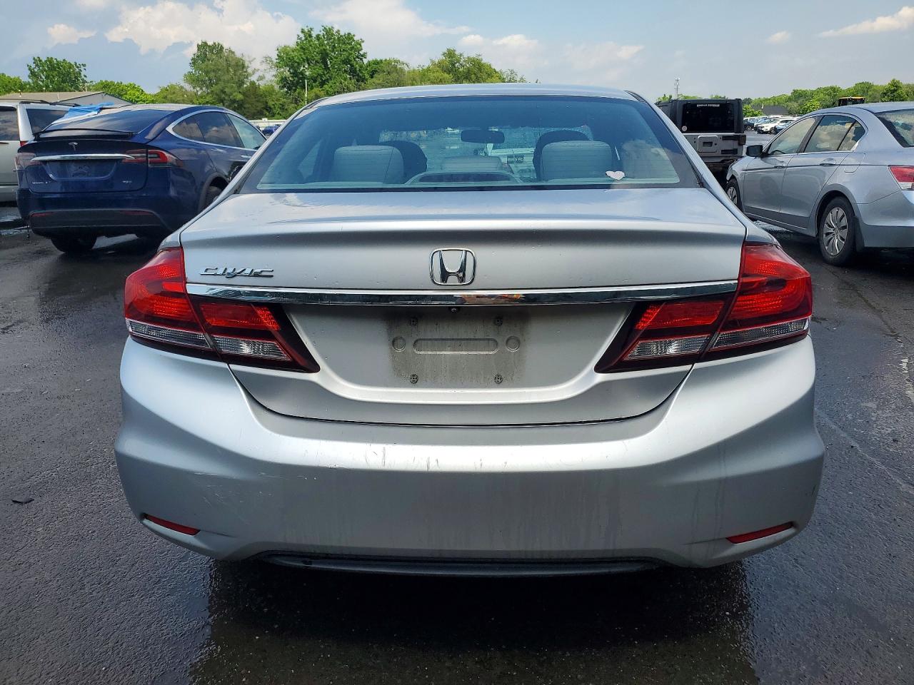 2015 Honda Civic Lx Silver vin: 19XFB2F5XFE221379