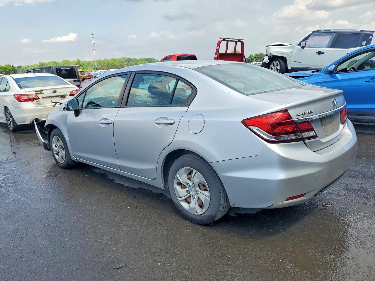 2015 Honda Civic Lx Silver vin: 19XFB2F5XFE221379