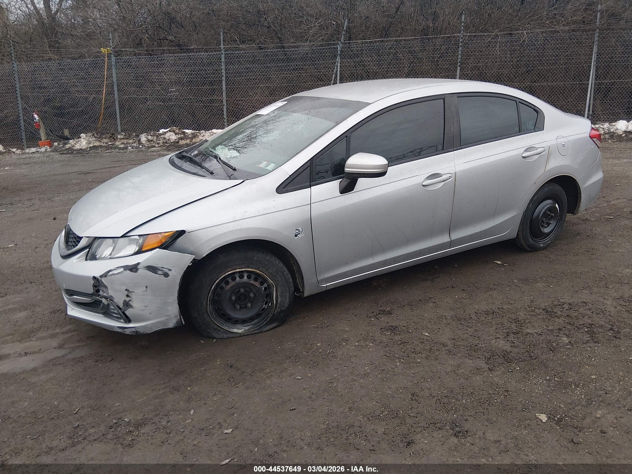 2015 Honda Civic Lx Silver vin: 19XFB2F5XFE232060