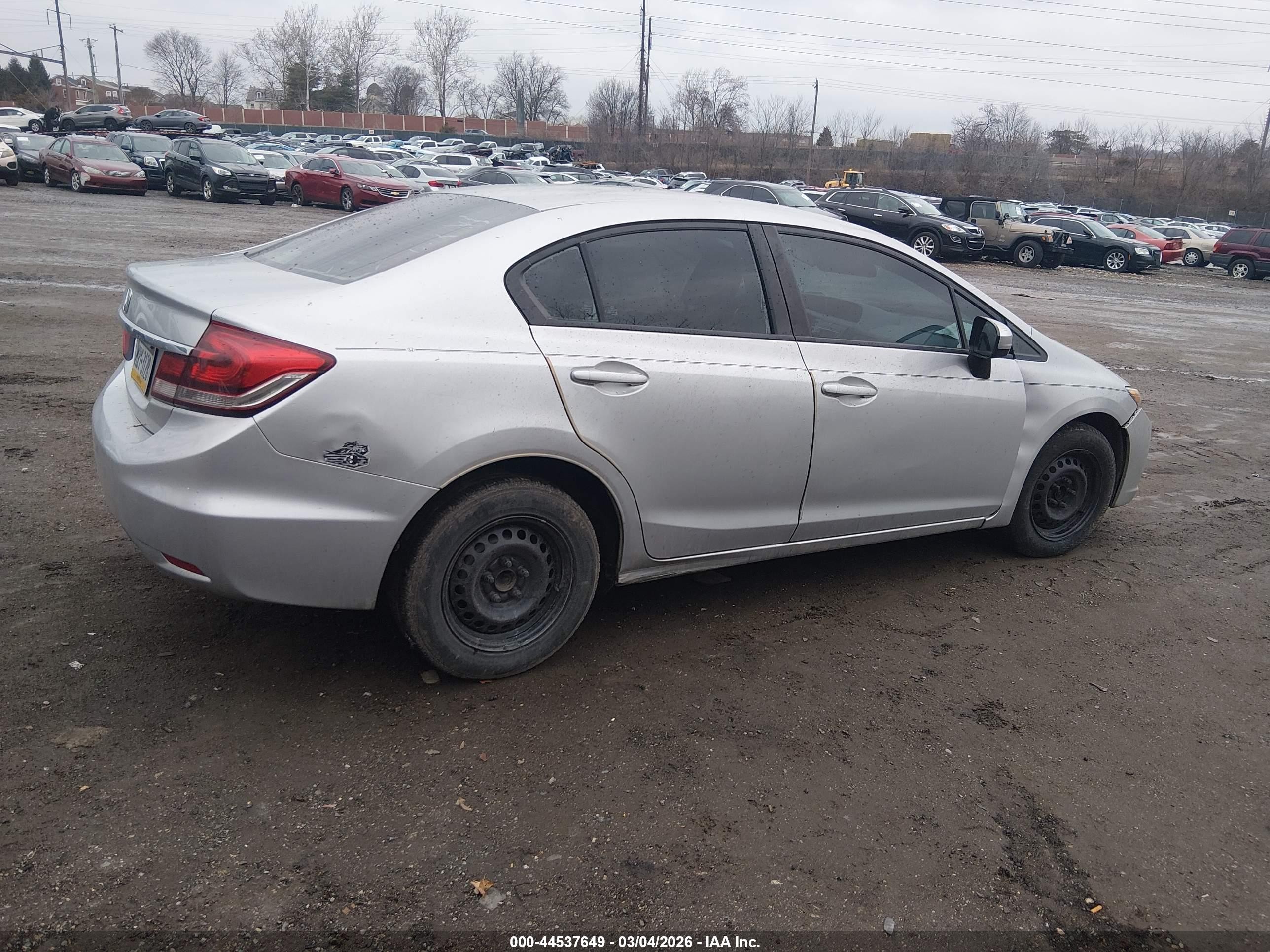 2015 Honda Civic Lx Silver vin: 19XFB2F5XFE232060