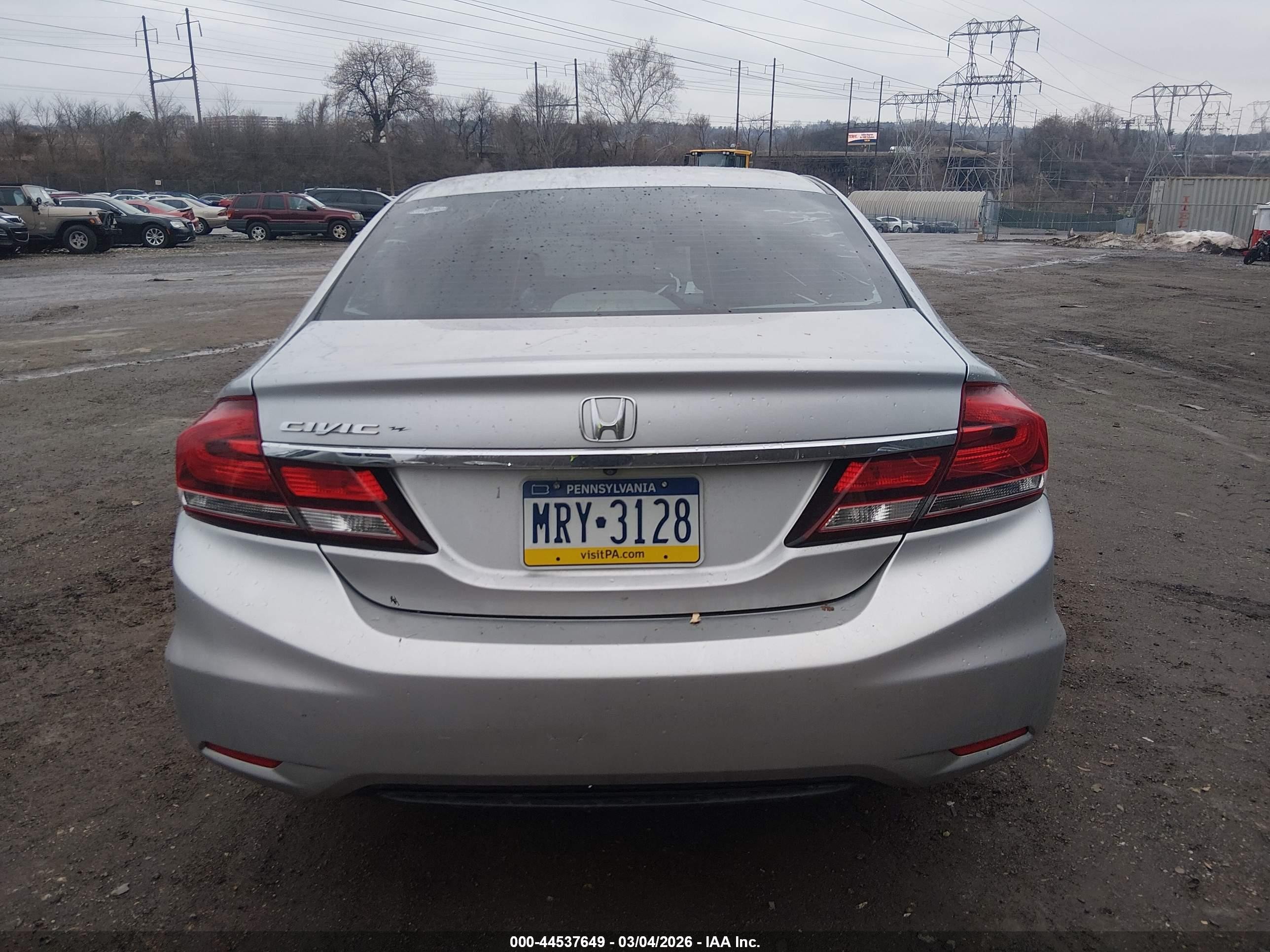 2015 Honda Civic Lx Silver vin: 19XFB2F5XFE232060