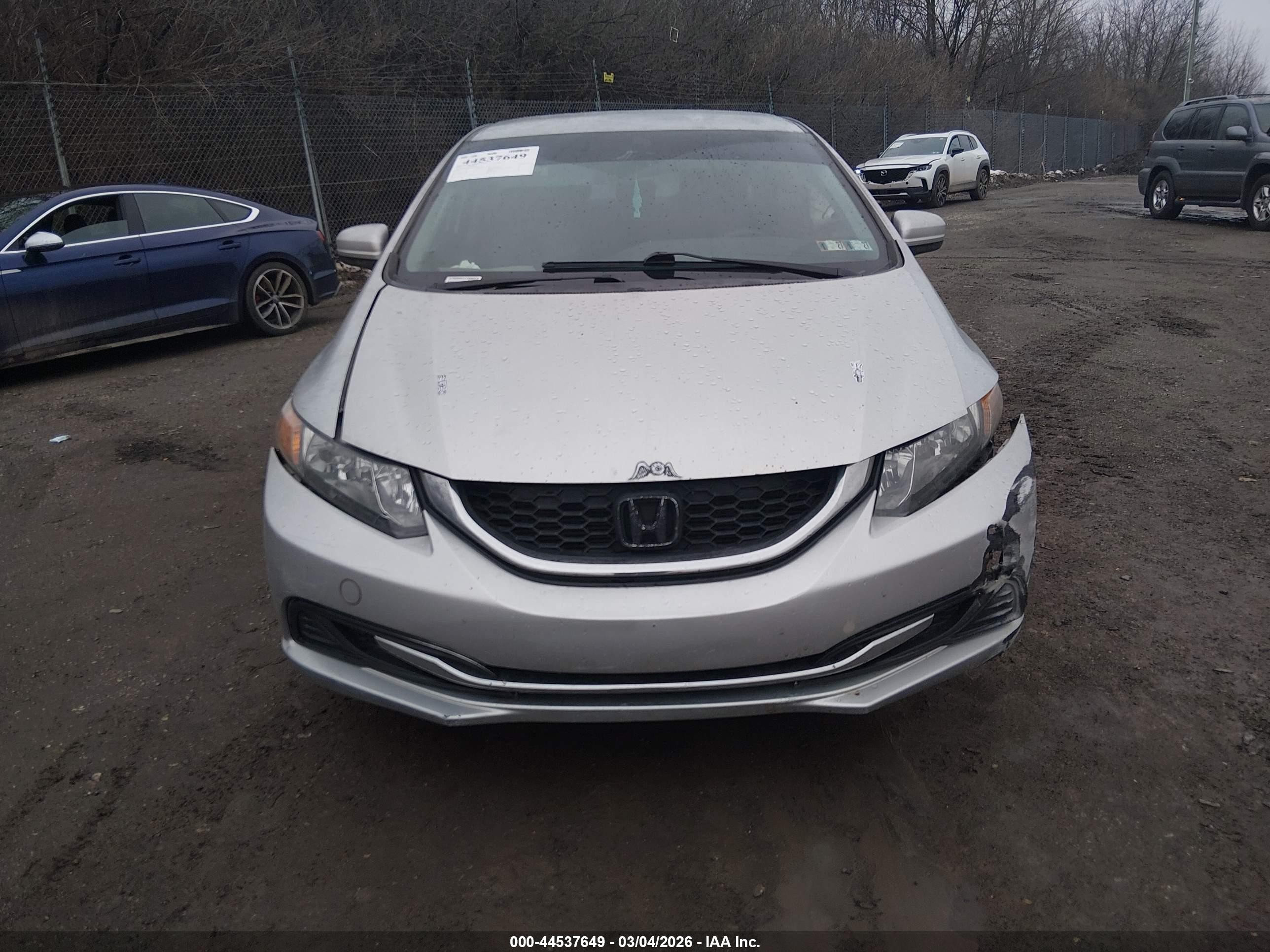 2015 Honda Civic Lx Silver vin: 19XFB2F5XFE232060