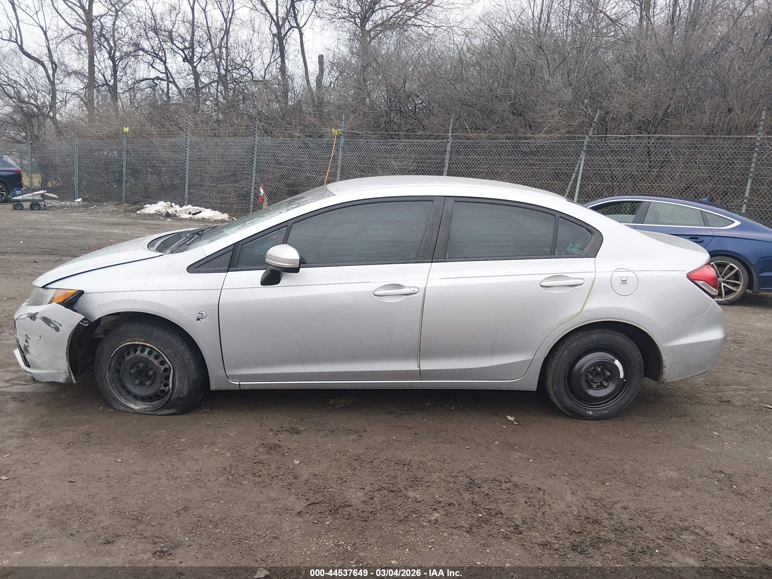 2015 Honda Civic Lx Silver vin: 19XFB2F5XFE232060