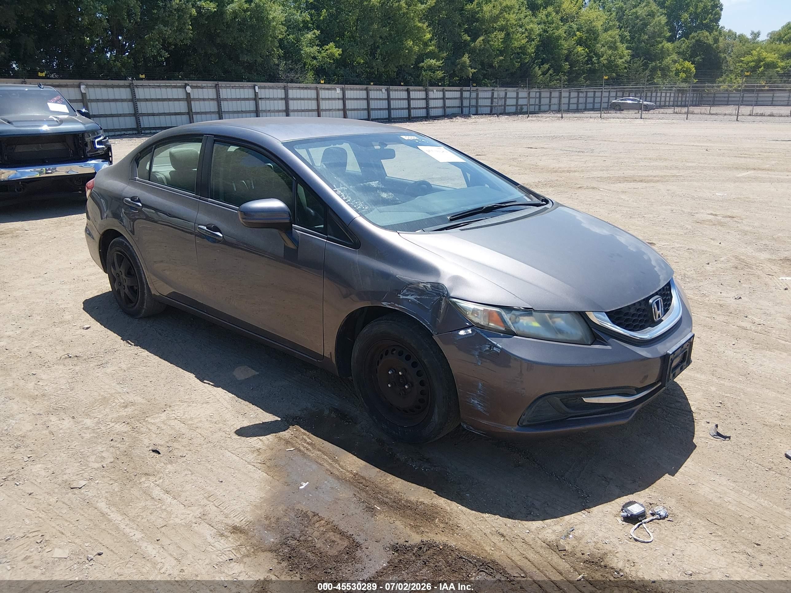 2015 Honda Civic Lx Pewter vin: 19XFB2F5XFE233158