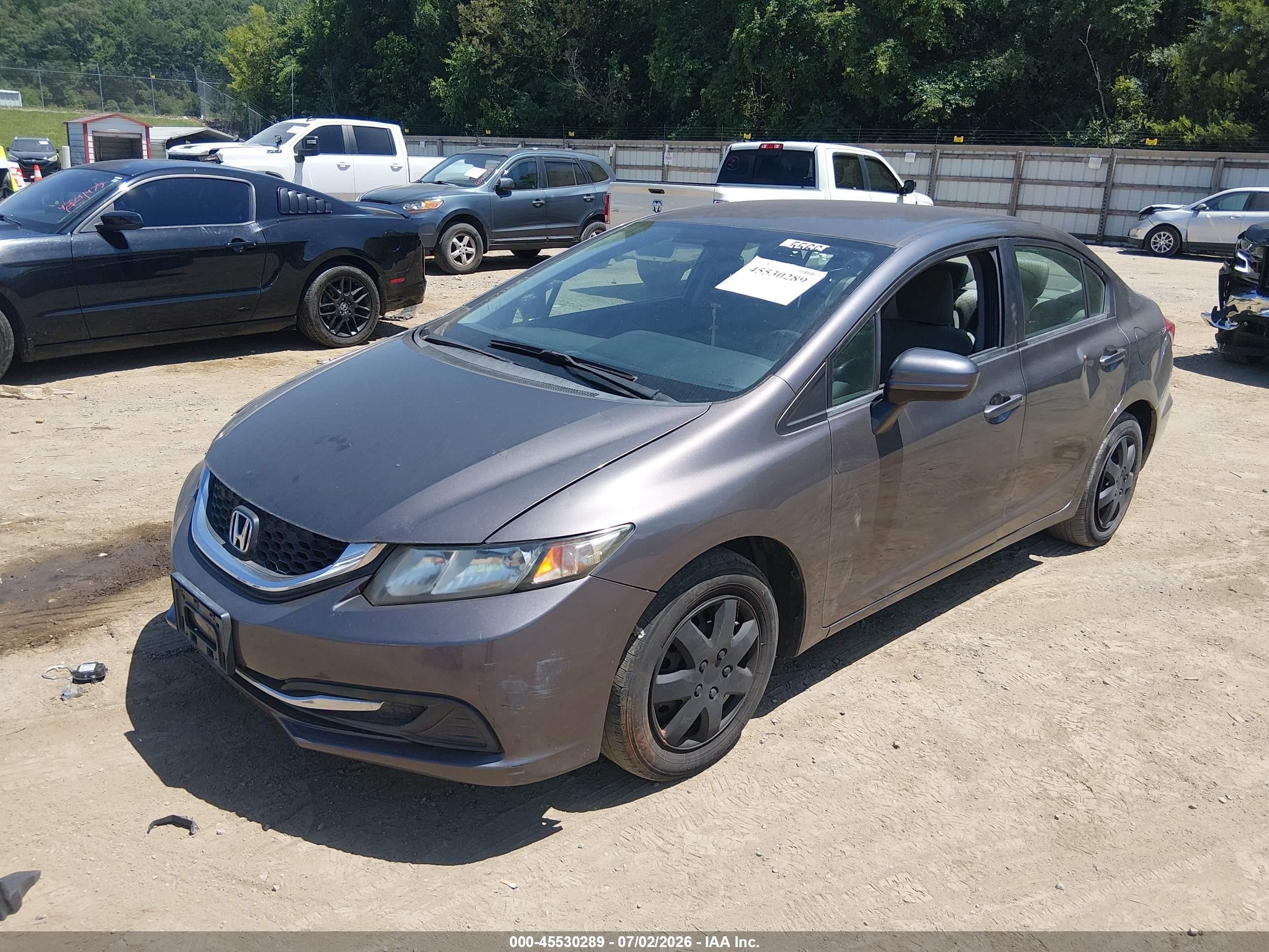 2015 Honda Civic Lx Pewter vin: 19XFB2F5XFE233158