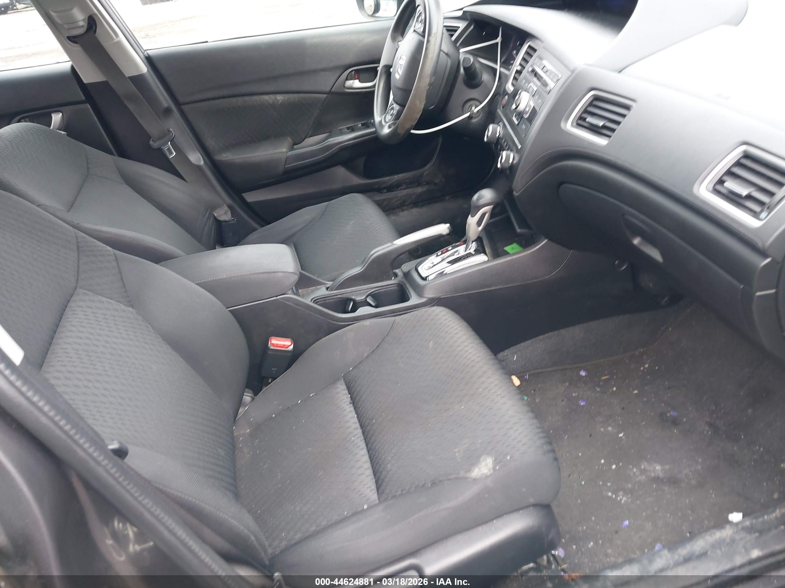 2015 Honda Civic Lx Gray vin: 19XFB2F5XFE241891