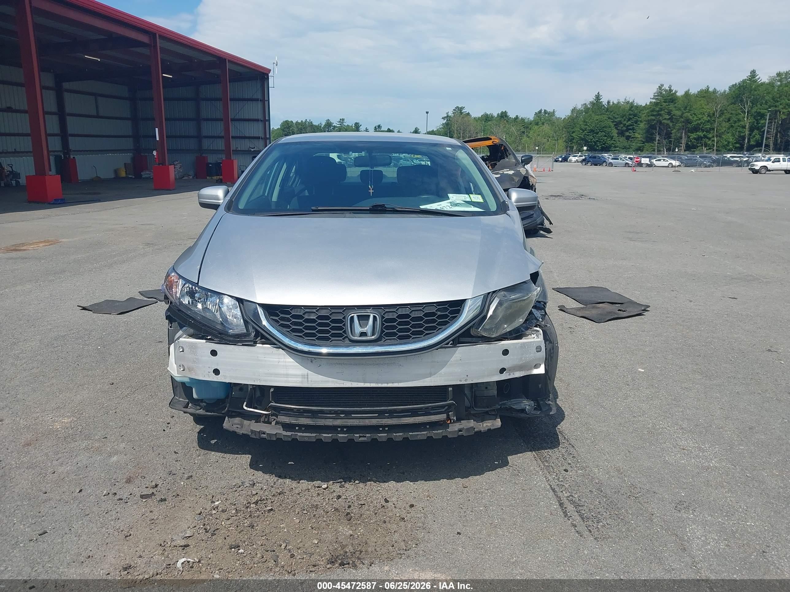 2015 Honda Civic Lx Silver vin: 19XFB2F5XFE261946