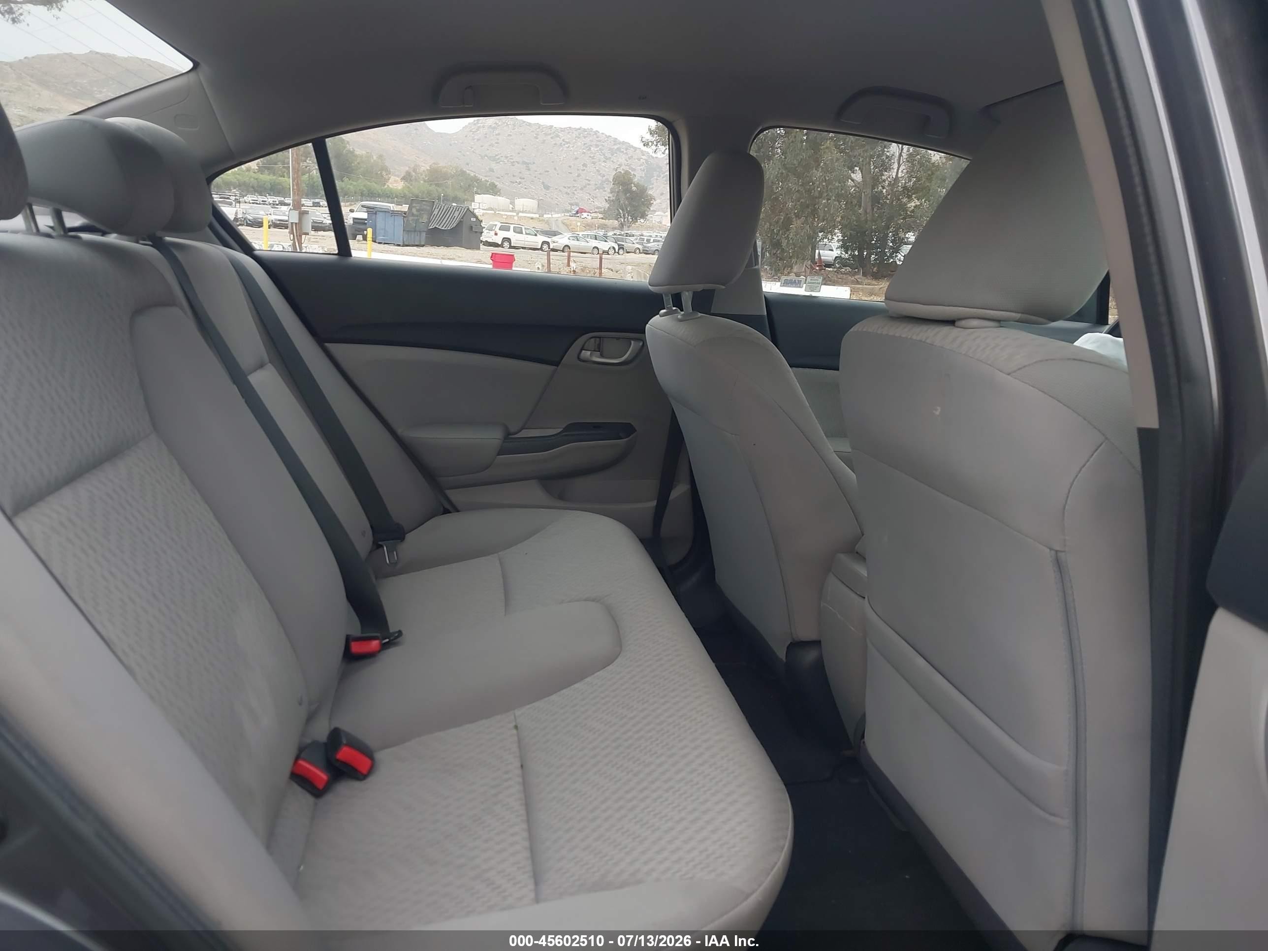 2015 Honda Civic Lx Gray vin: 19XFB2F5XFE266614