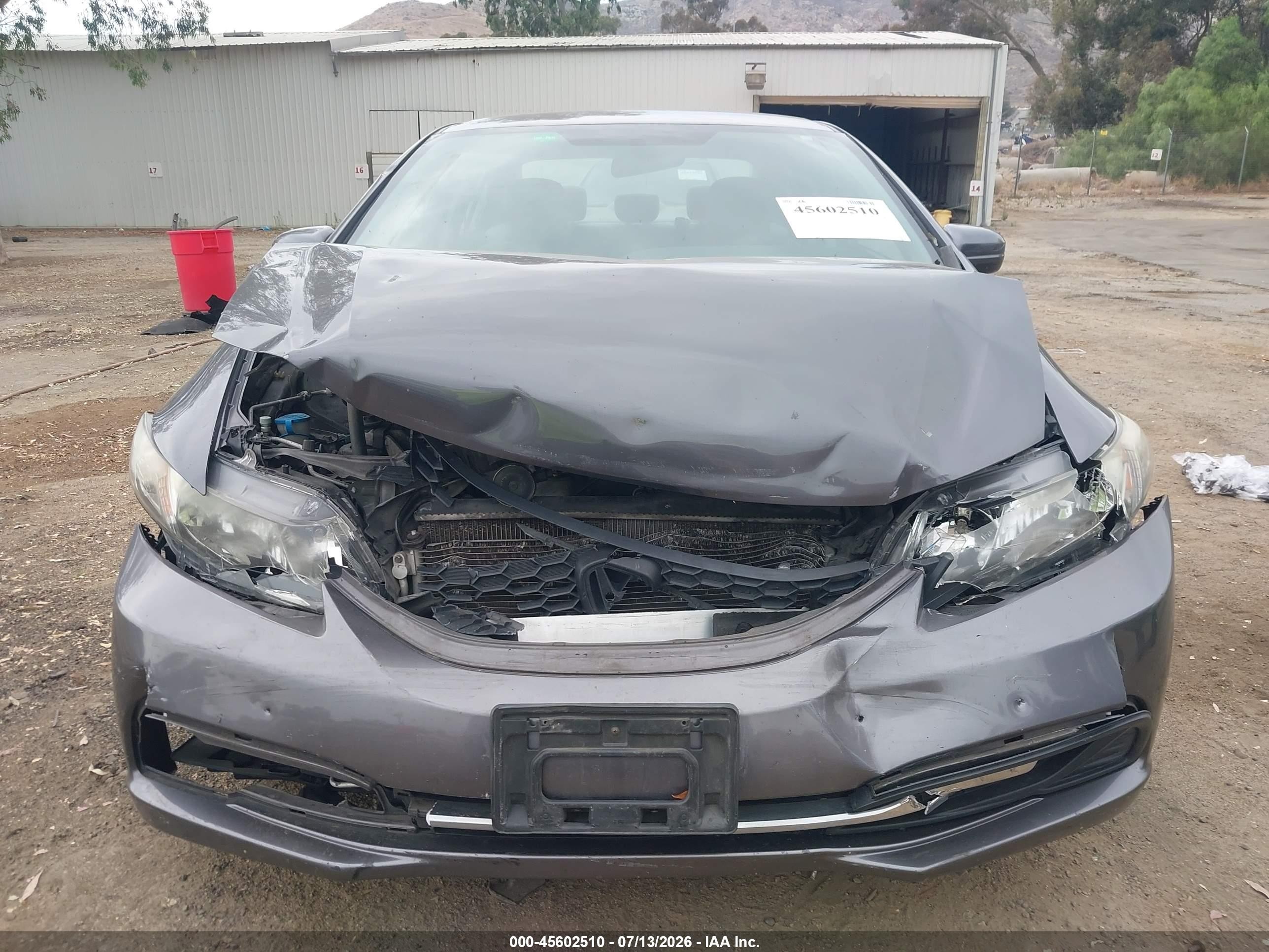2015 Honda Civic Lx Gray vin: 19XFB2F5XFE266614