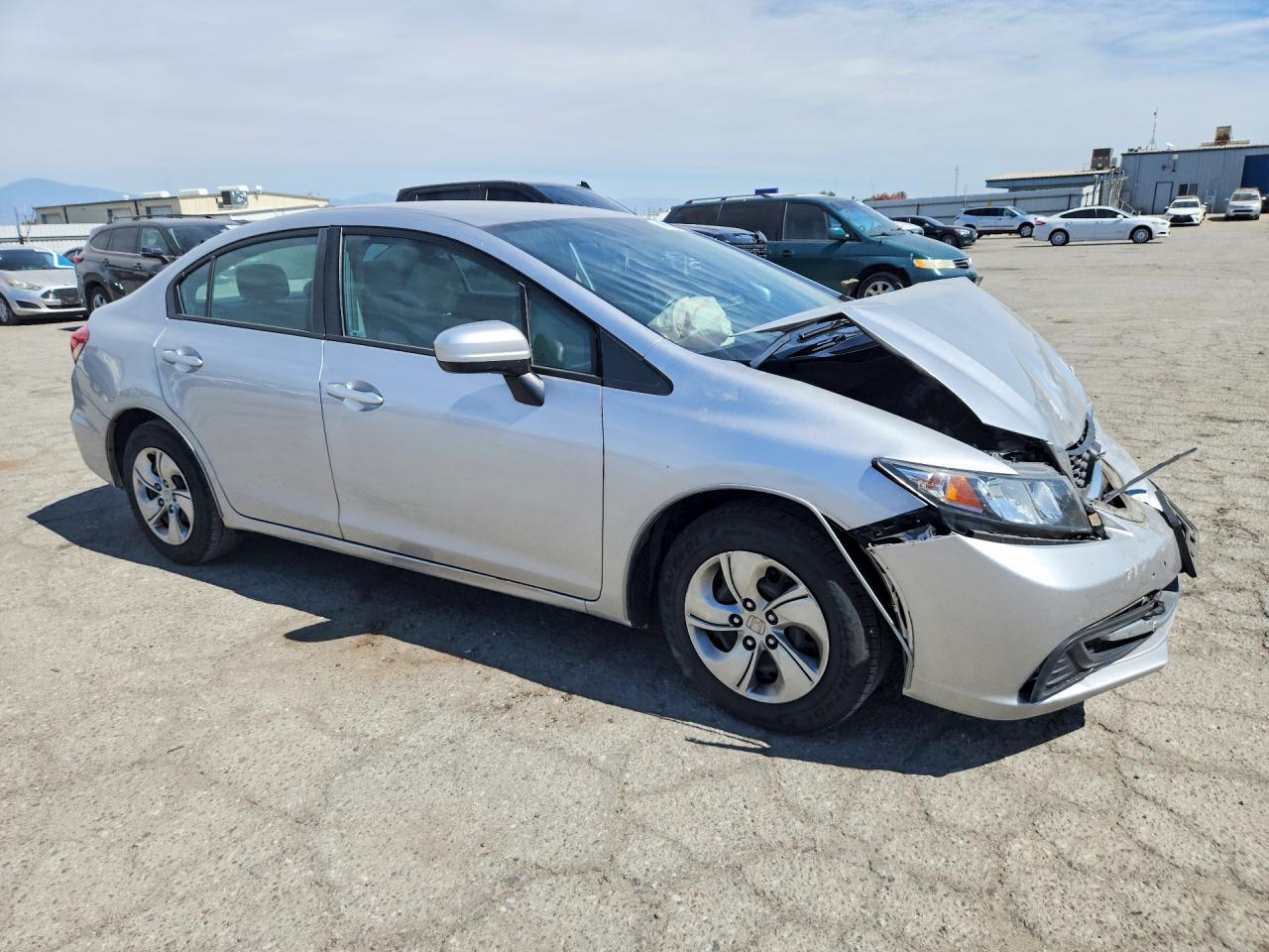 2015 Honda Civic Lx Серебряный vin: 19XFB2F5XFE268041