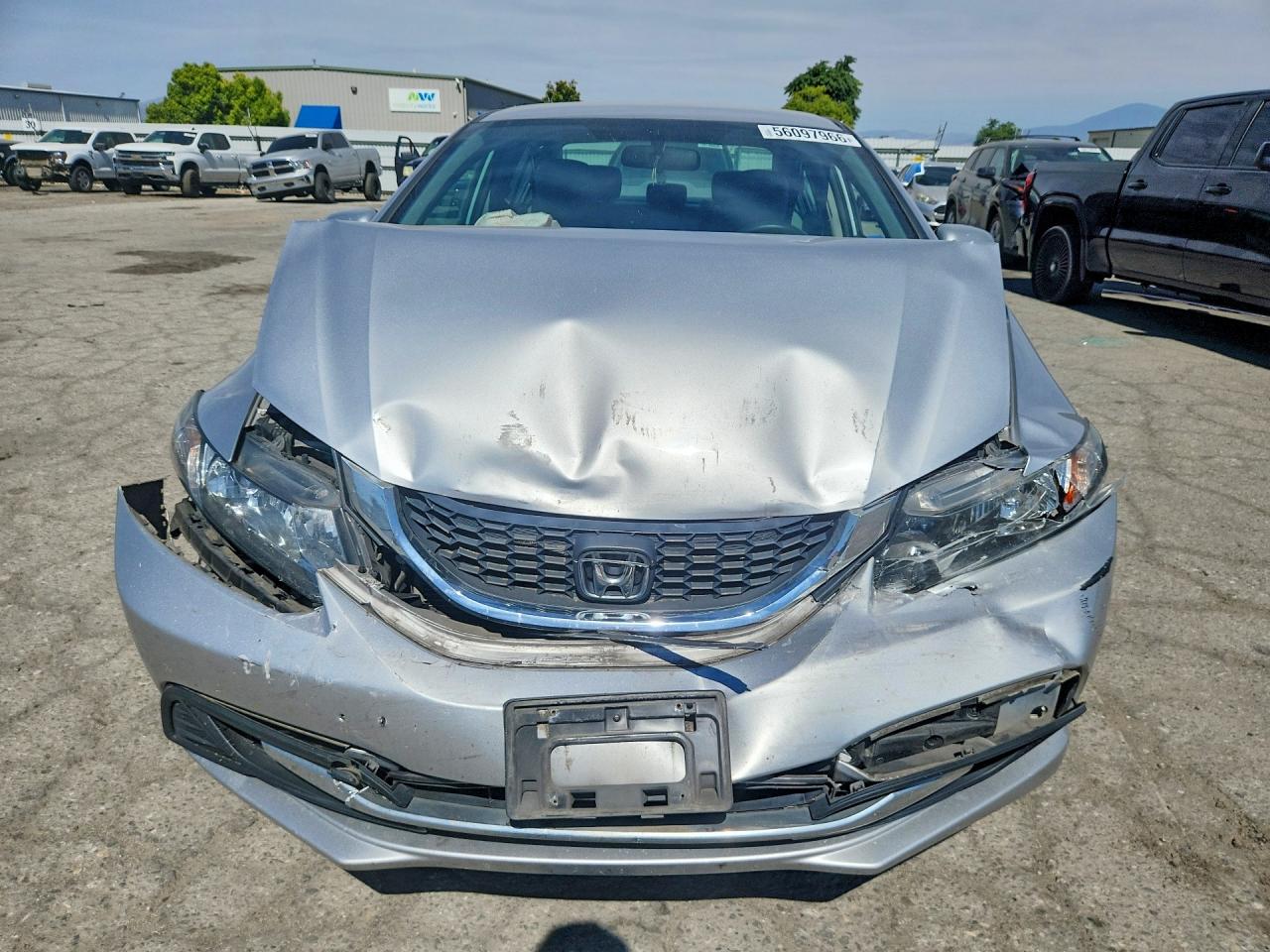 2015 Honda Civic Lx Серебряный vin: 19XFB2F5XFE268041