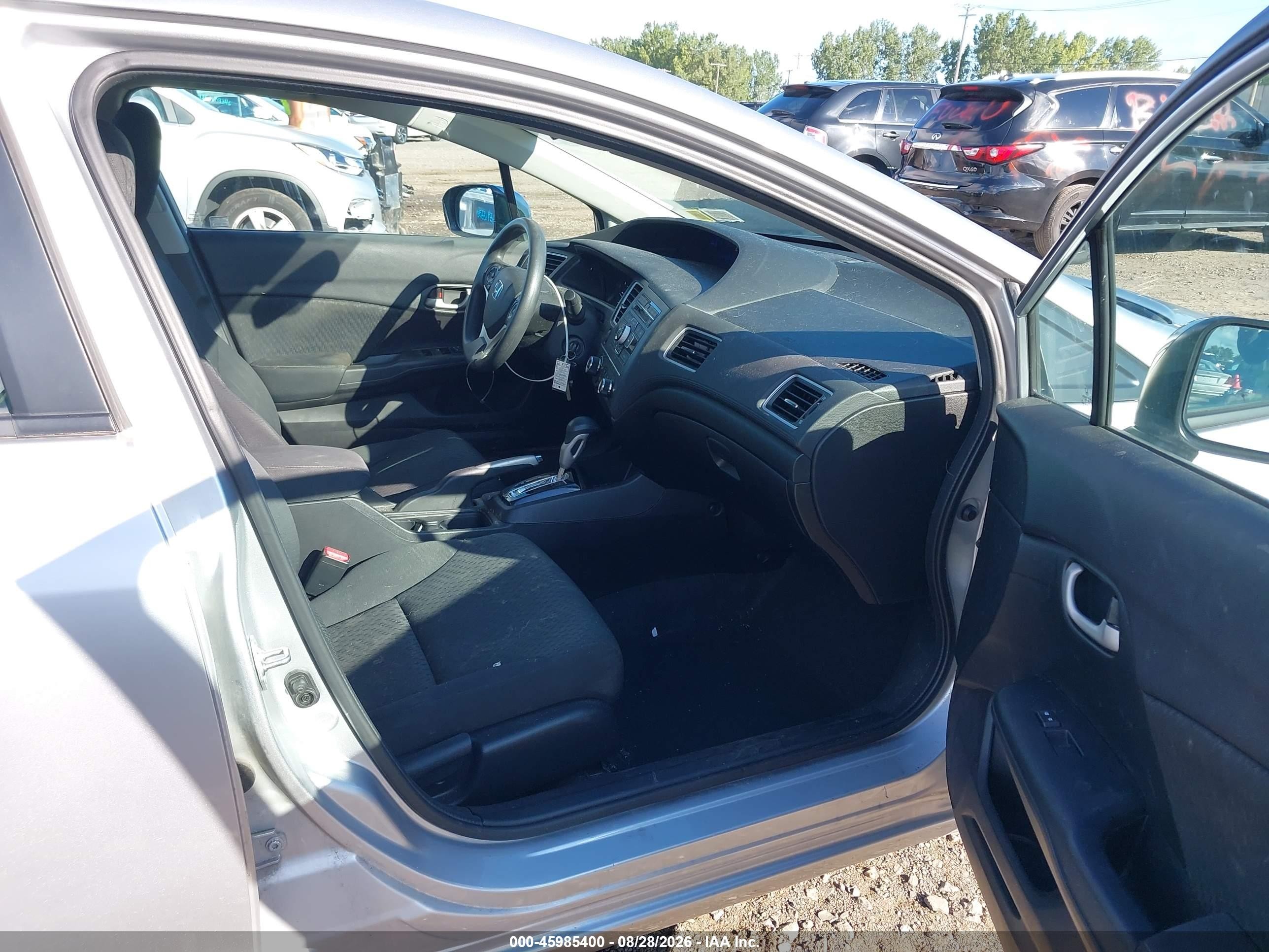 2015 Honda Civic Lx Silver vin: 19XFB2F5XFE277614