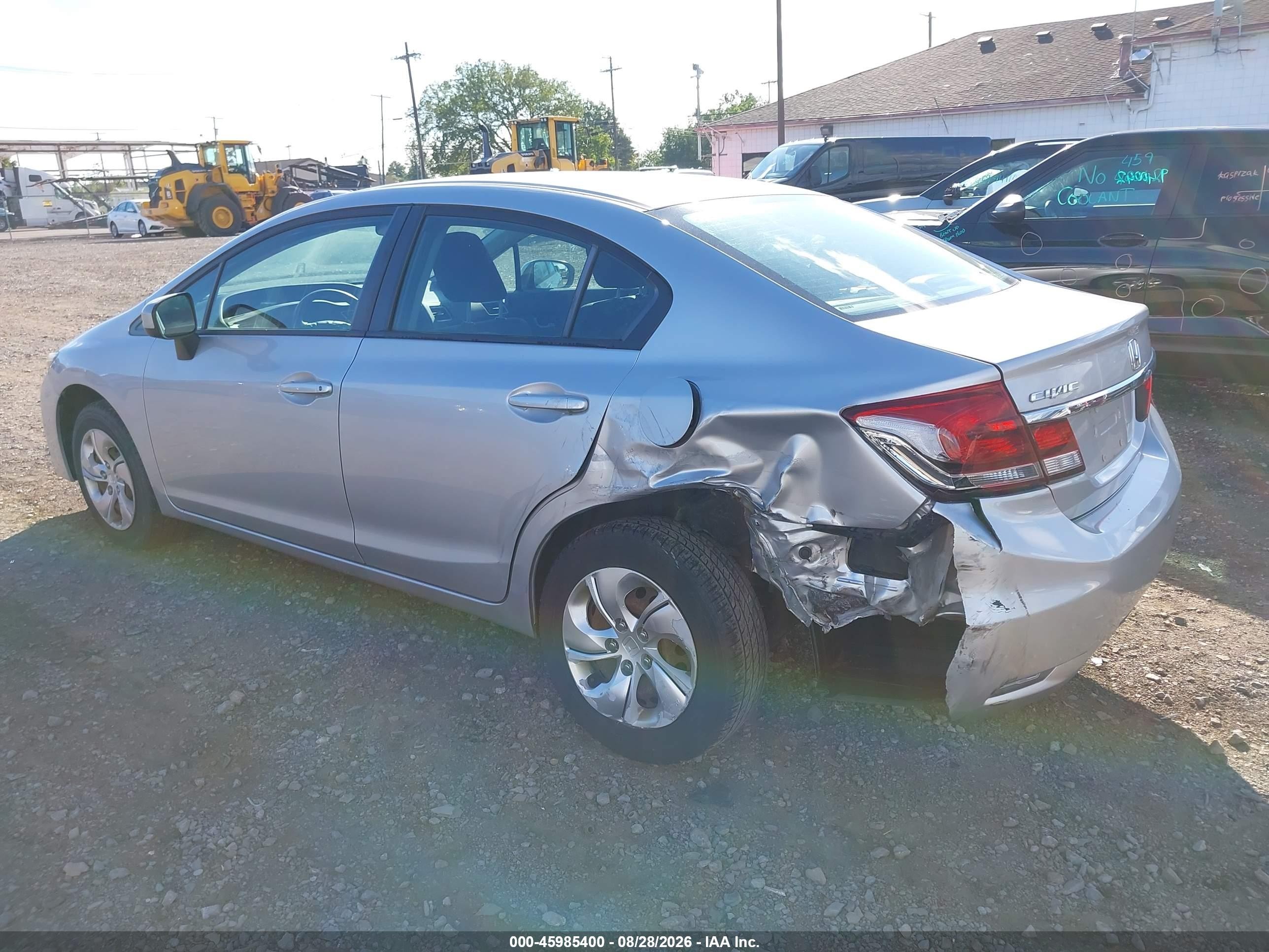 2015 Honda Civic Lx Silver vin: 19XFB2F5XFE277614