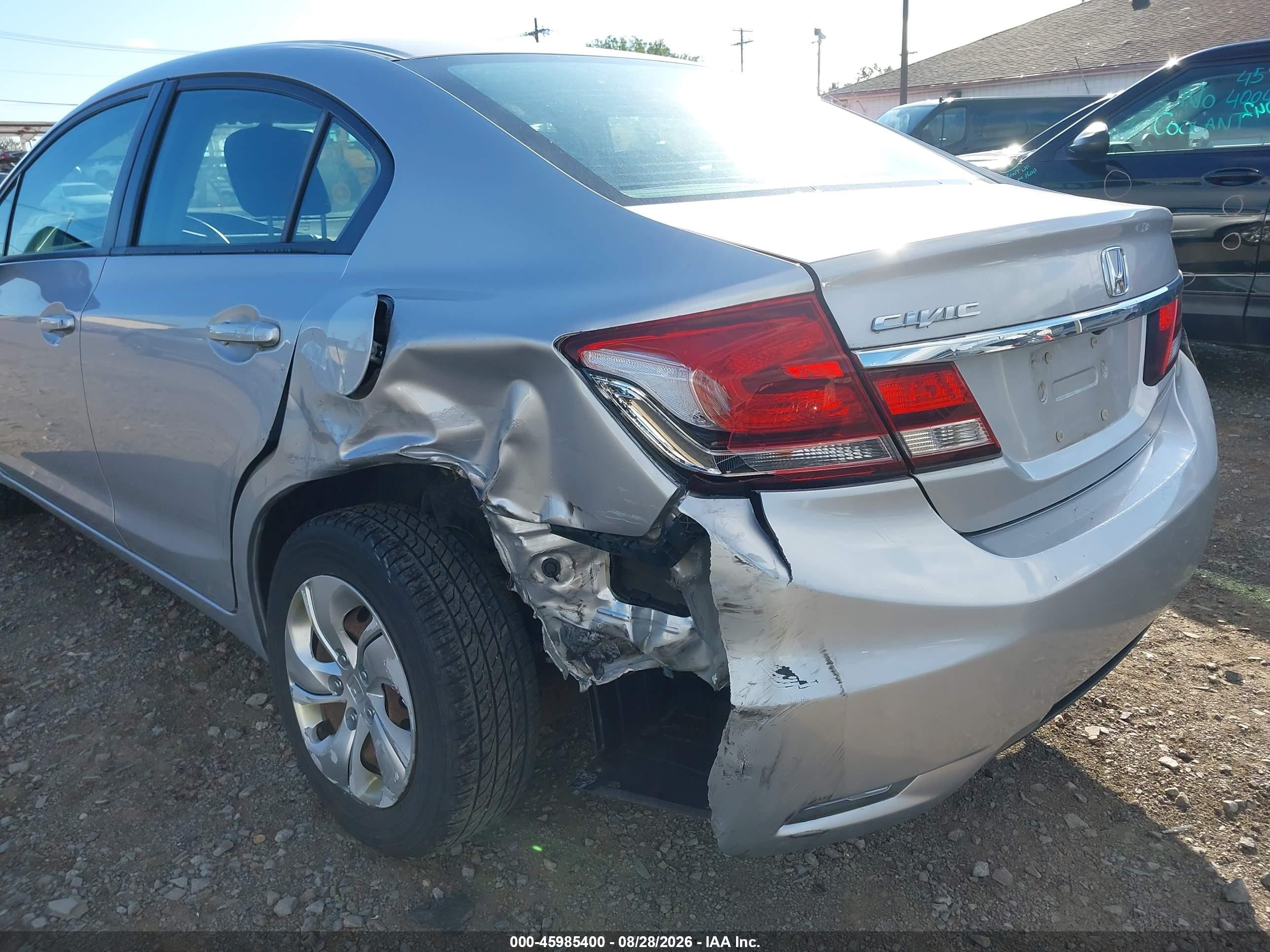 2015 Honda Civic Lx Silver vin: 19XFB2F5XFE277614