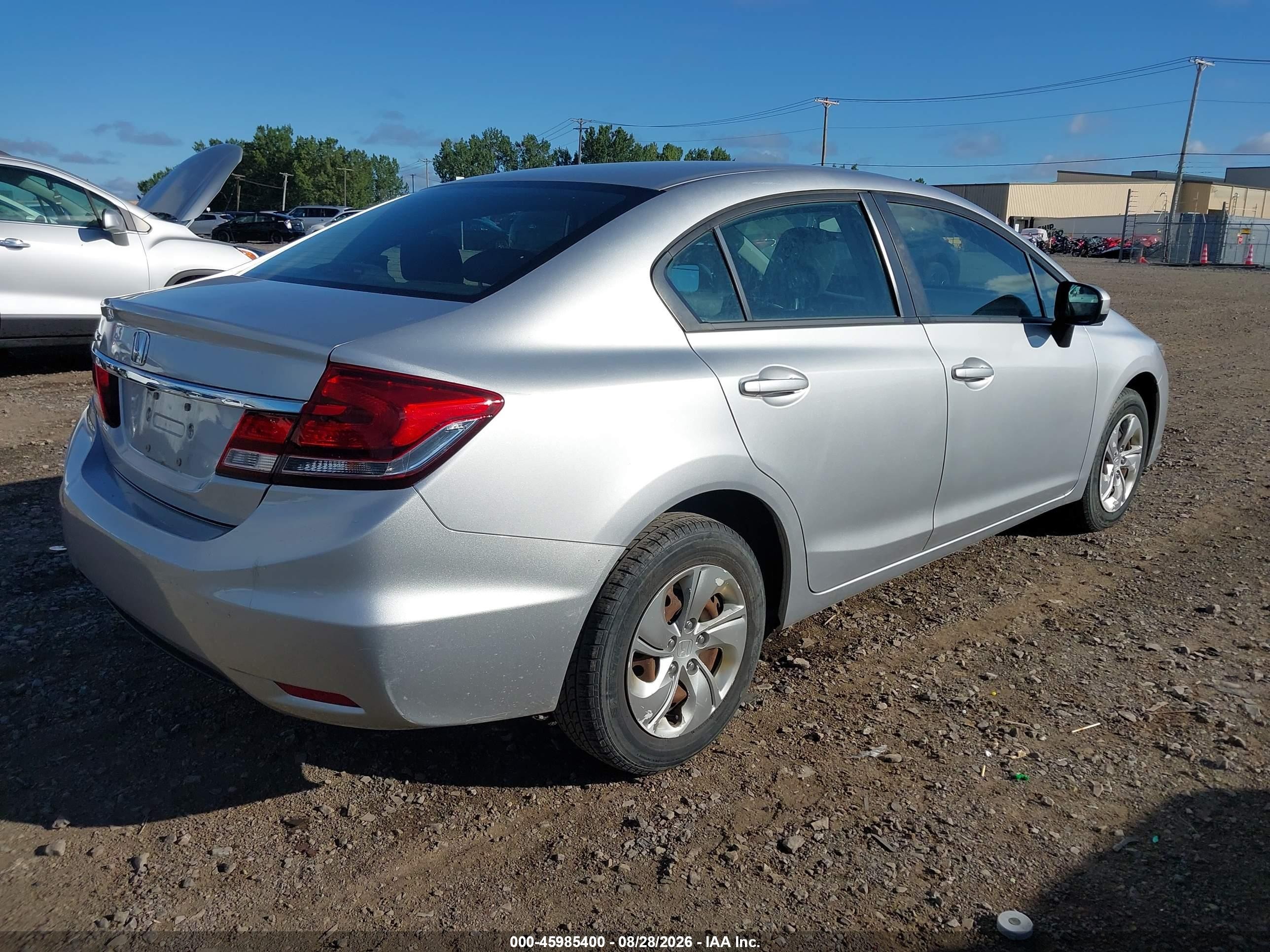 2015 Honda Civic Lx Silver vin: 19XFB2F5XFE277614