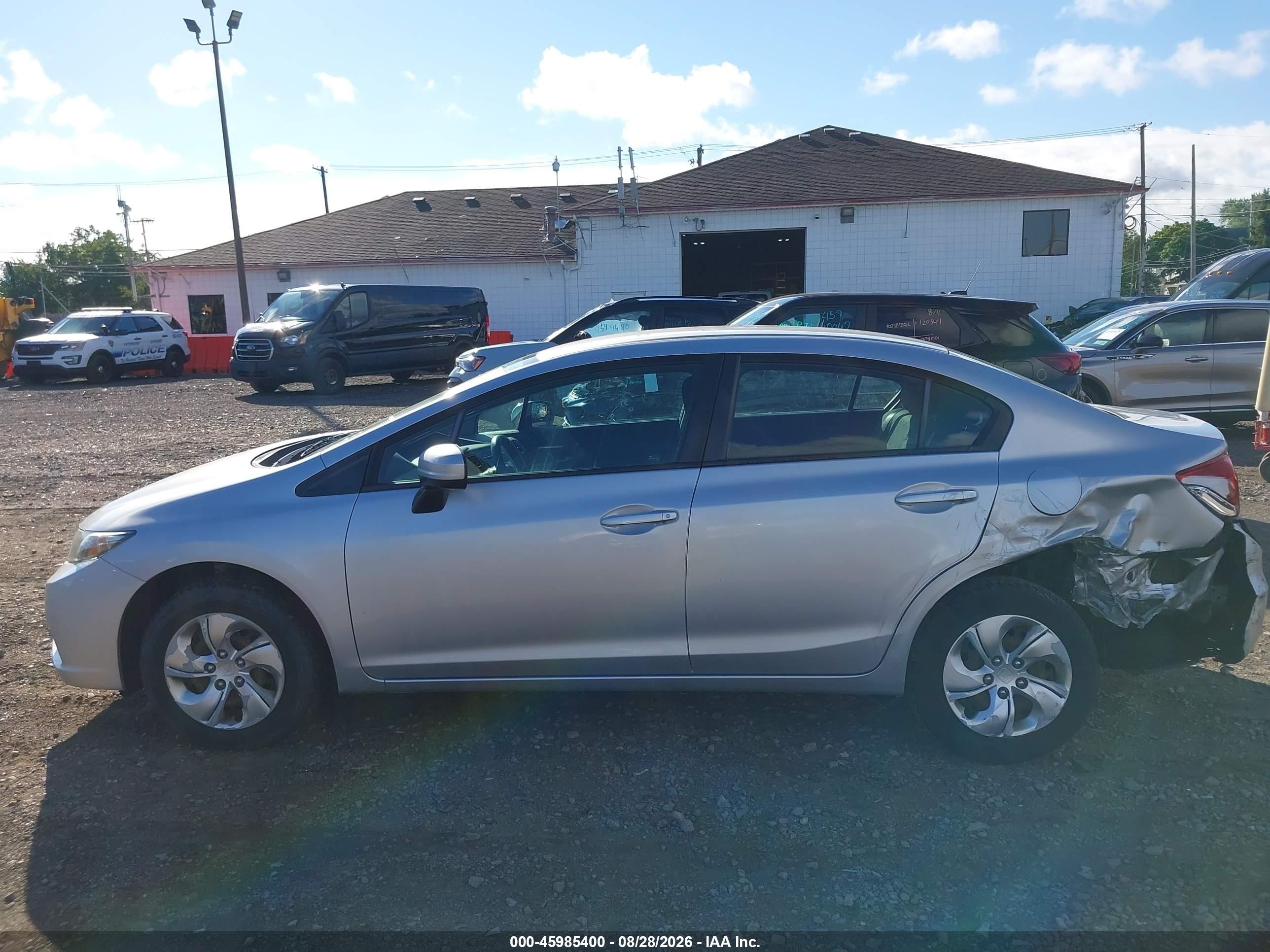 2015 Honda Civic Lx Silver vin: 19XFB2F5XFE277614