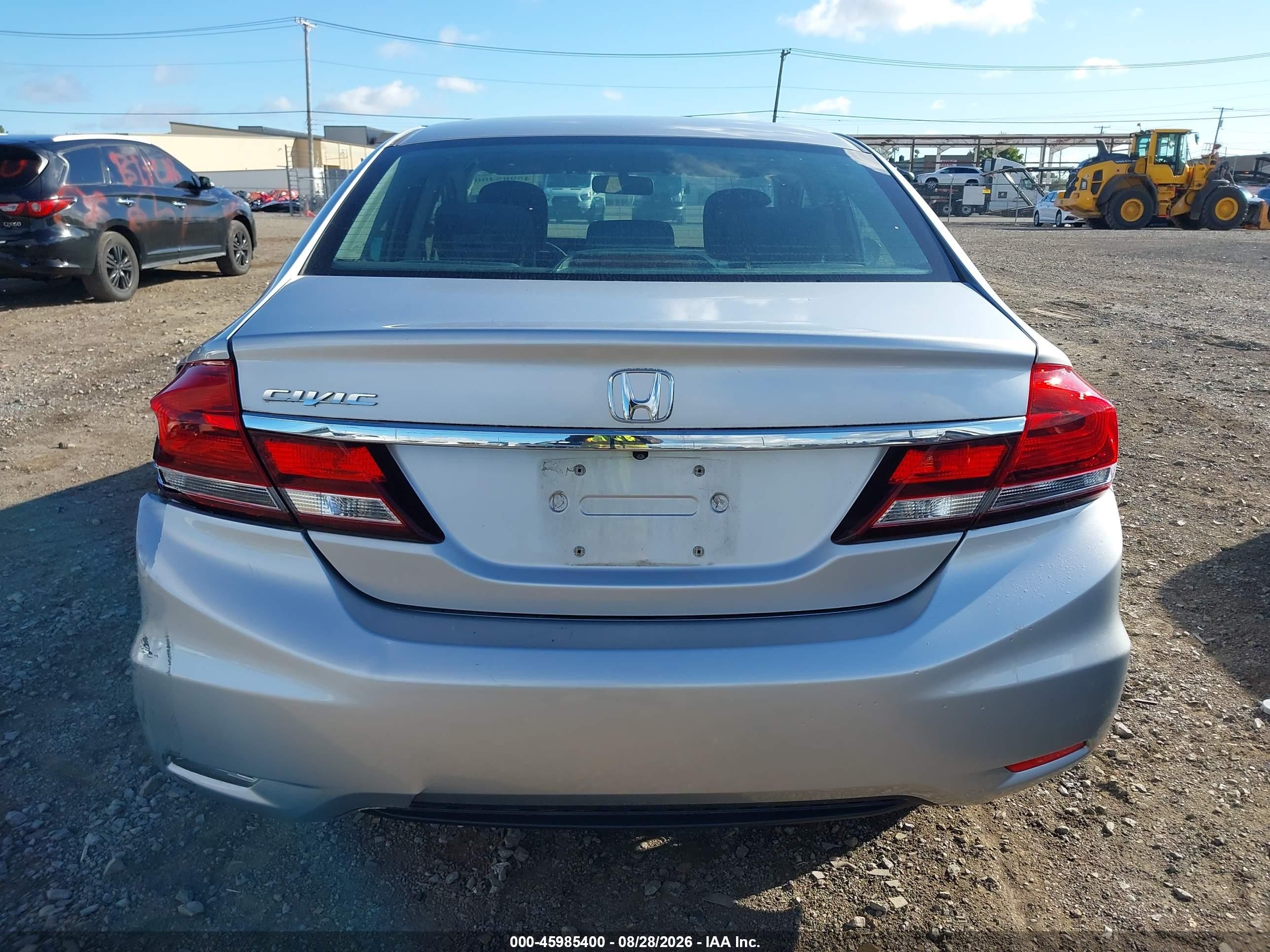 2015 Honda Civic Lx Silver vin: 19XFB2F5XFE277614