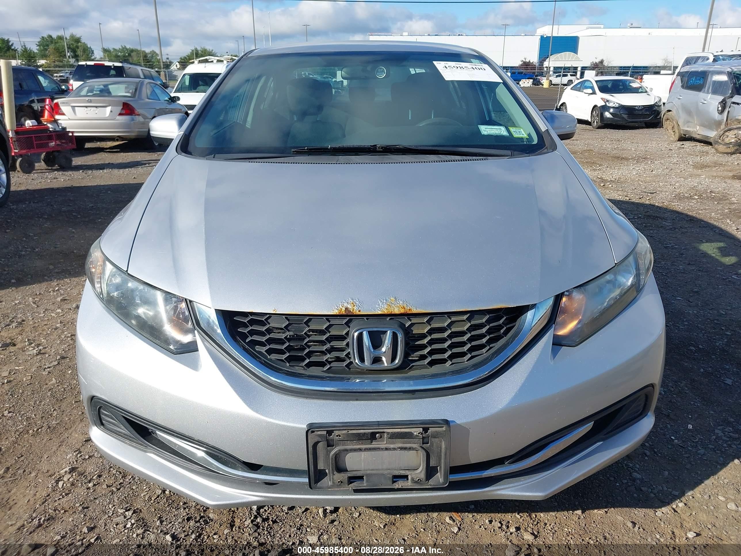 2015 Honda Civic Lx Silver vin: 19XFB2F5XFE277614