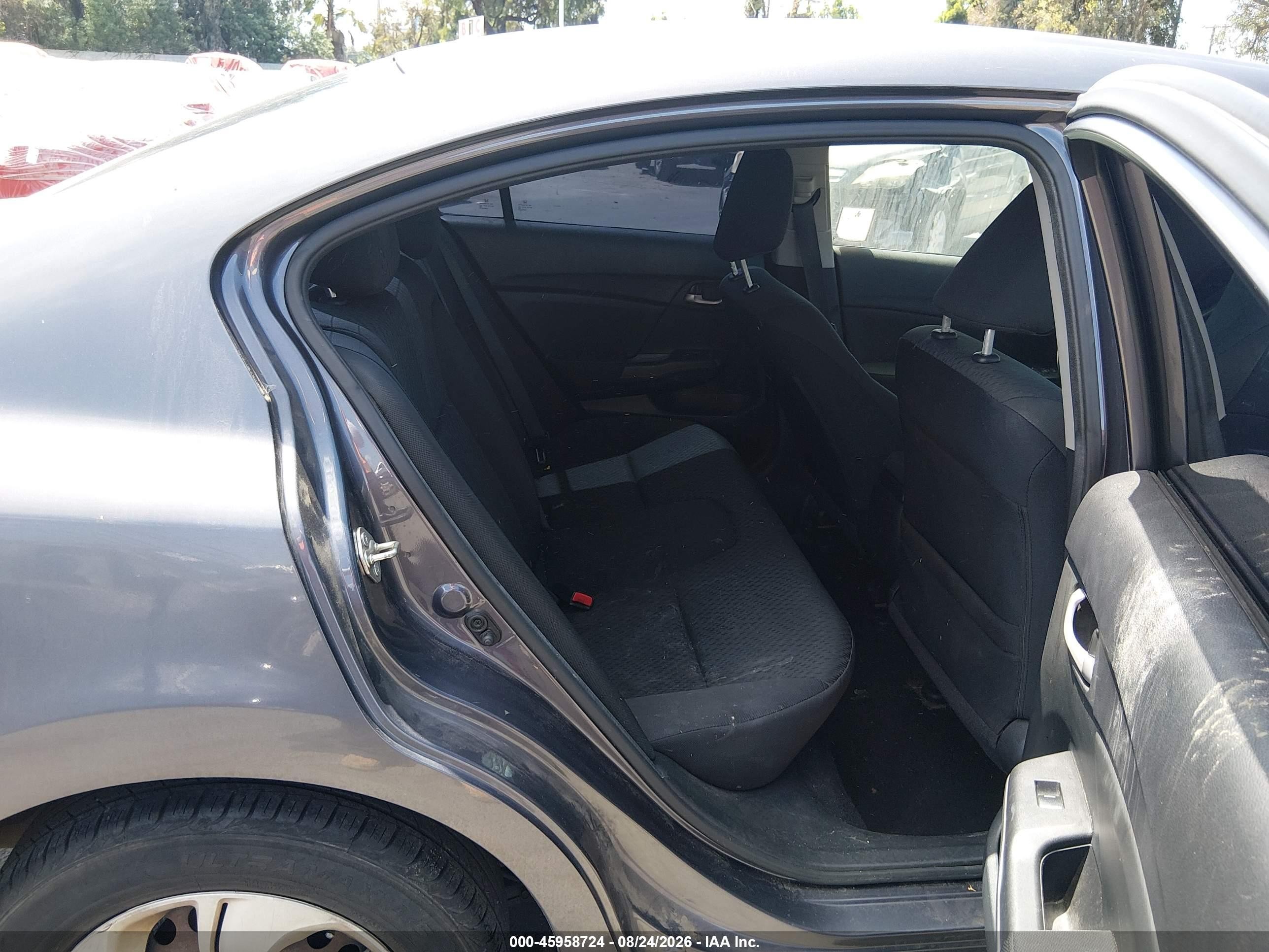 2015 Honda Civic Lx Gray vin: 19XFB2F5XFE294901