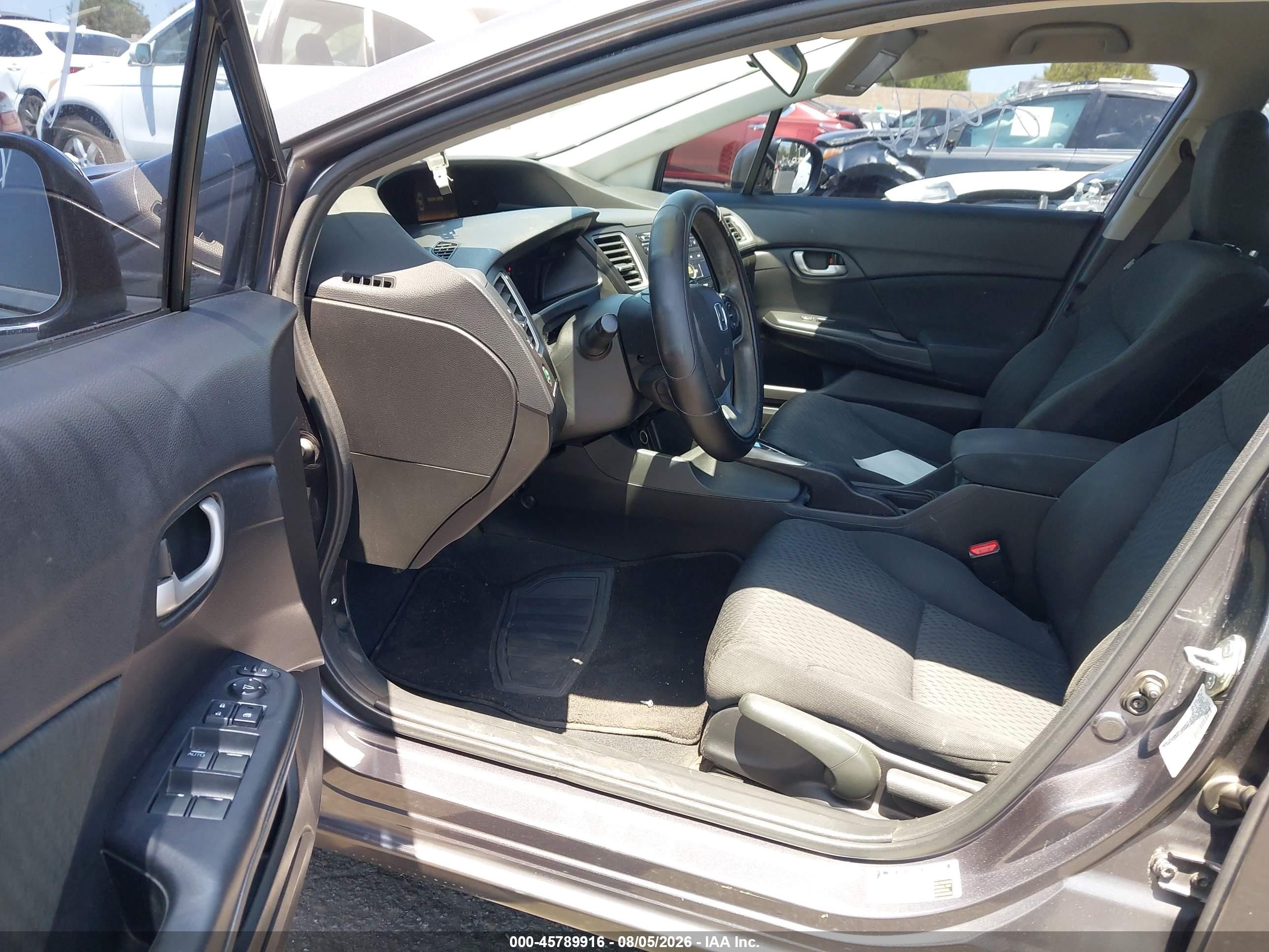 2015 Honda Civic Lx Black vin: 19XFB2F5XFE296163