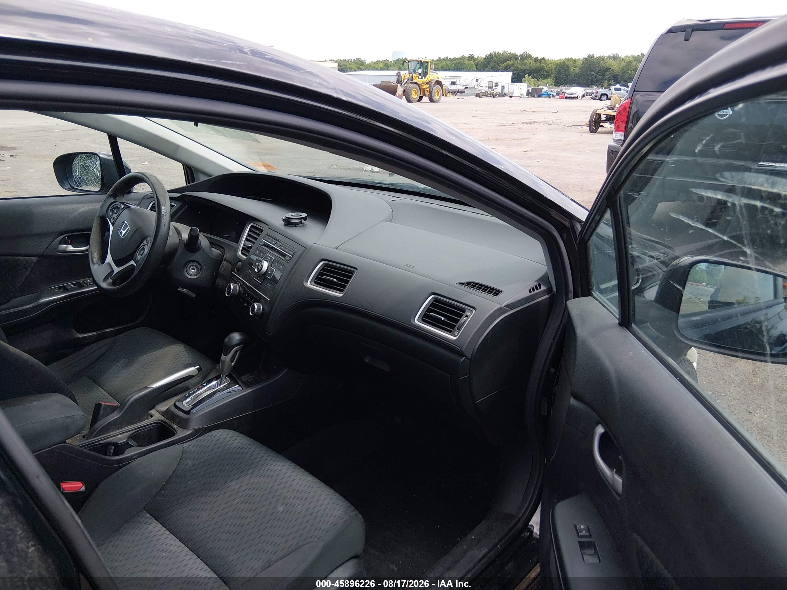 2015 Honda Civic Lx Black vin: 19XFB2F5XFE298351