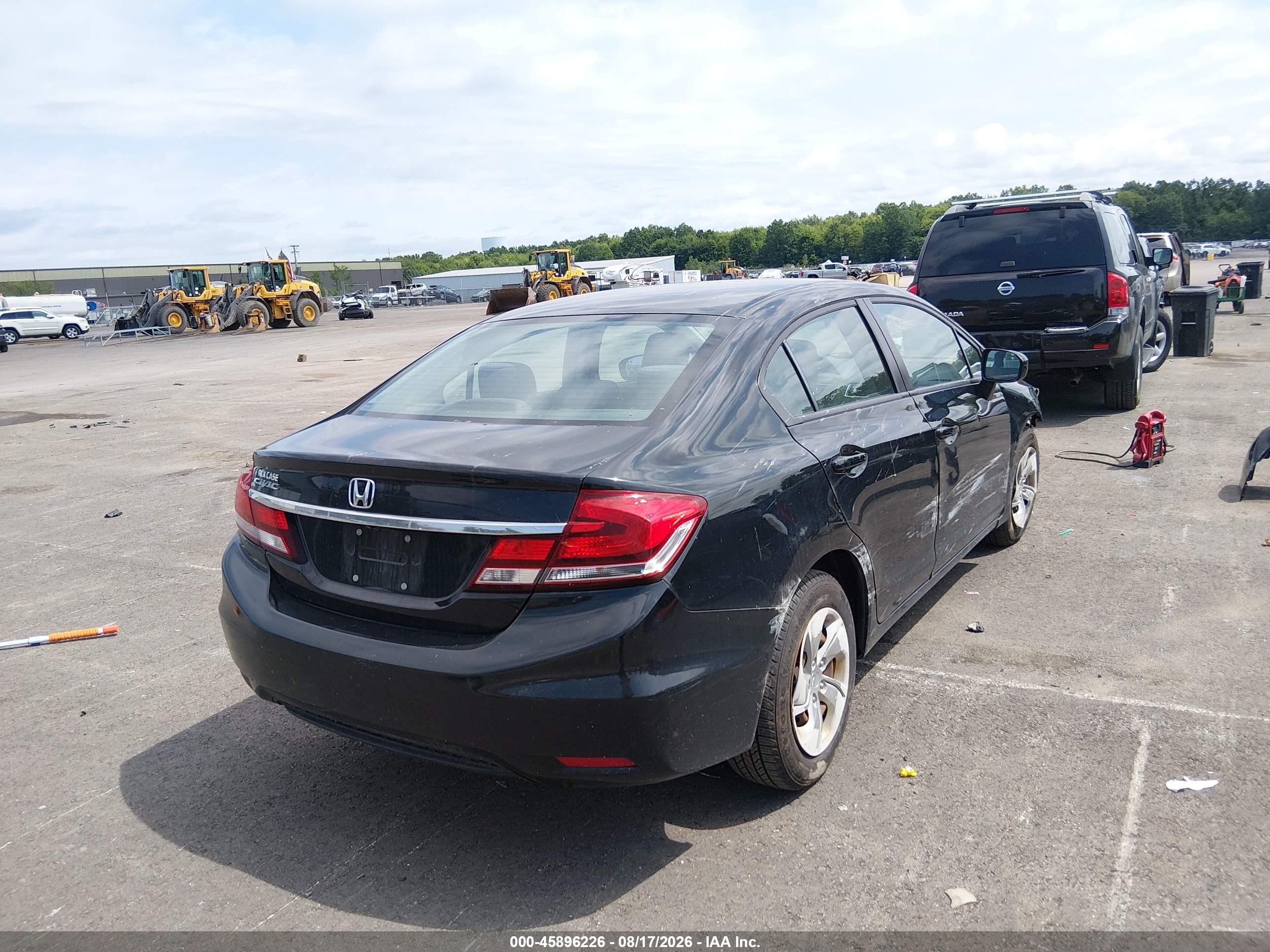 2015 Honda Civic Lx Black vin: 19XFB2F5XFE298351