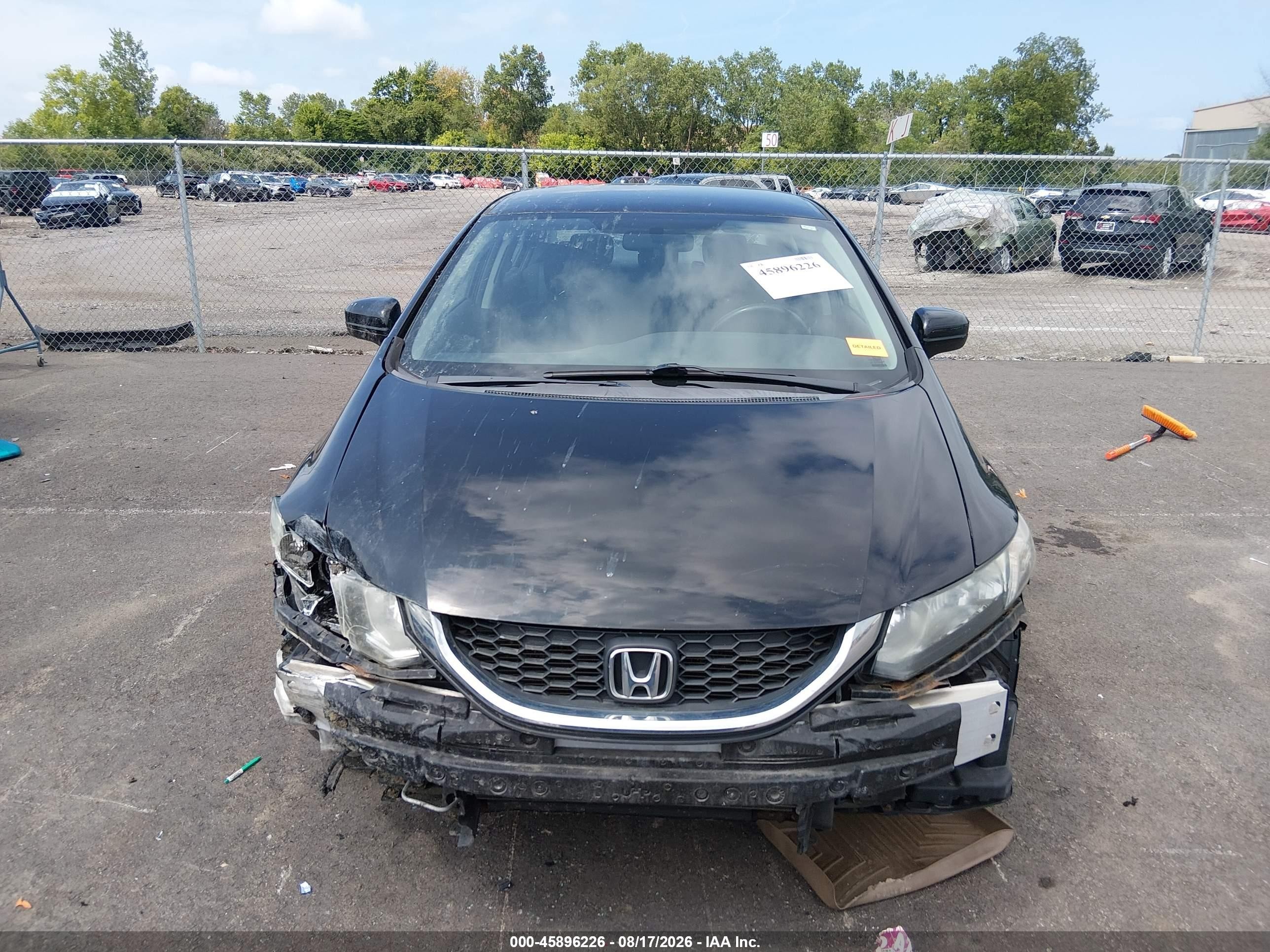 2015 Honda Civic Lx Black vin: 19XFB2F5XFE298351