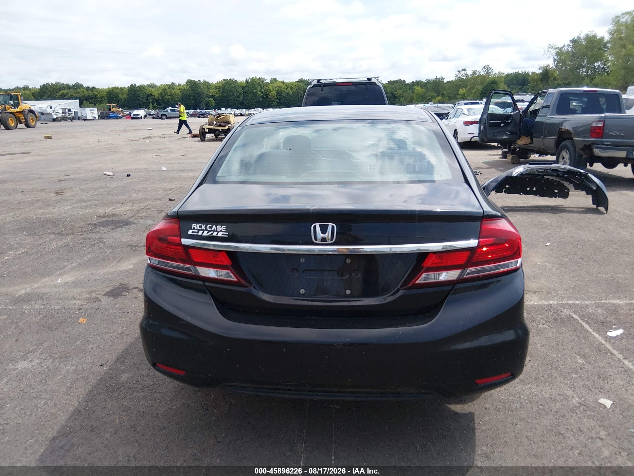 2015 Honda Civic Lx Black vin: 19XFB2F5XFE298351